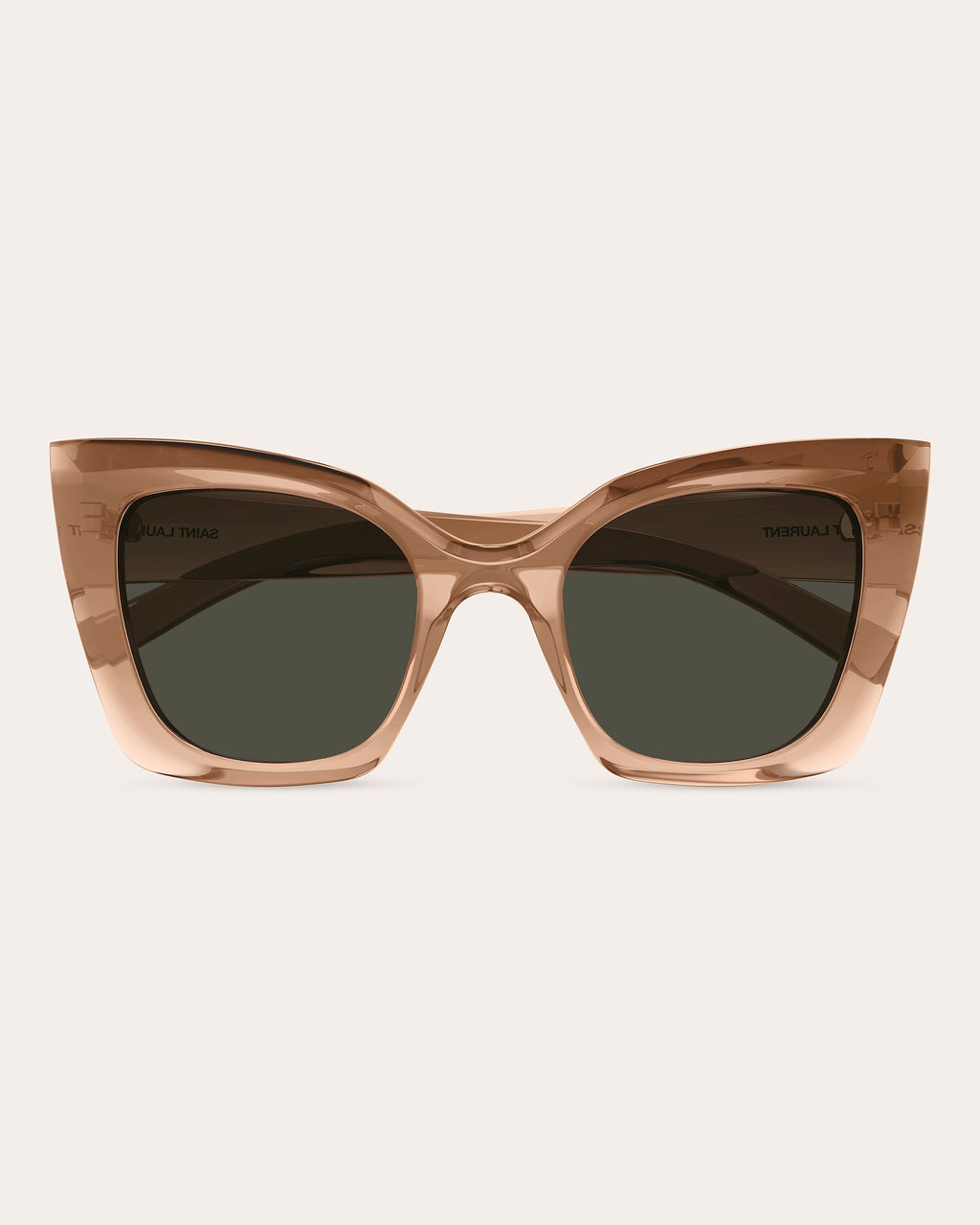Transparent Squared Cat-Eye Sunglasses