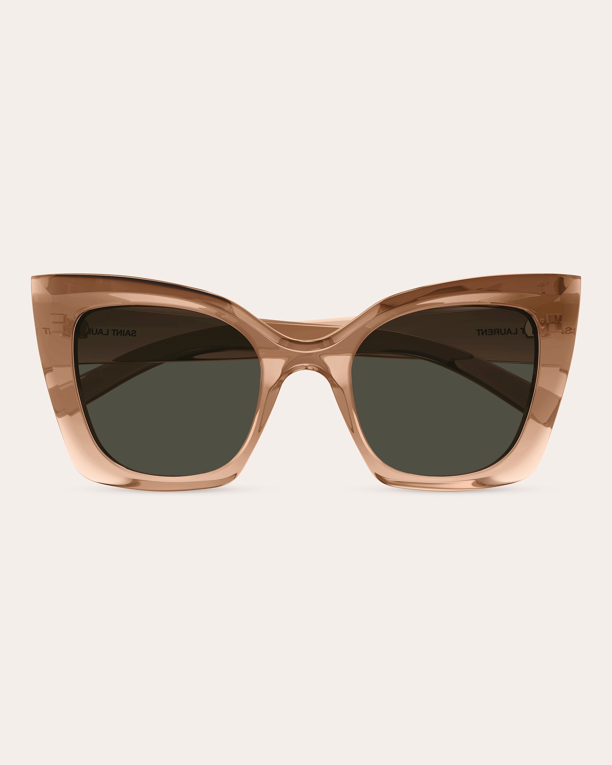 Transparent Squared Cat-Eye Sunglasses