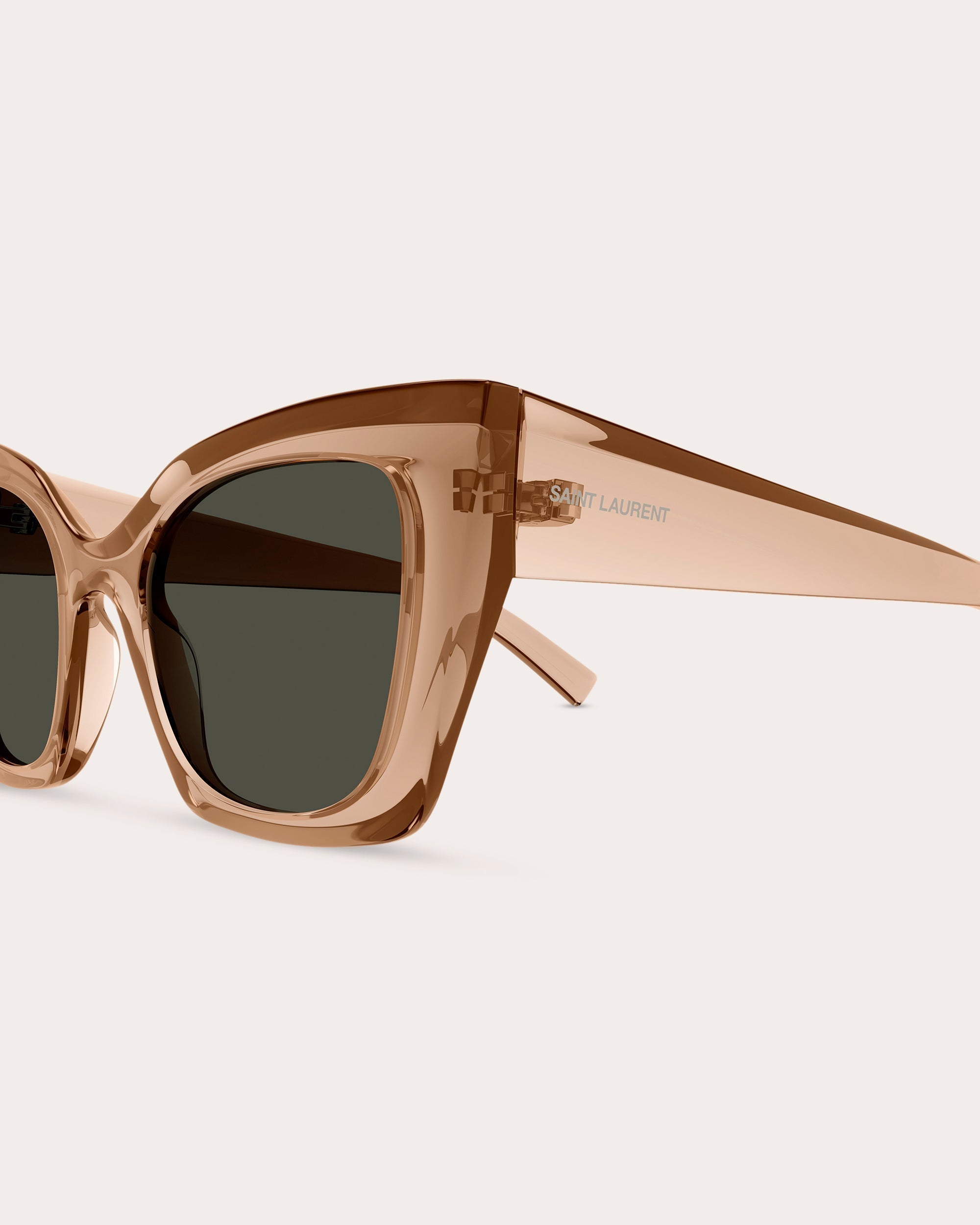 Transparent Squared Cat-Eye Sunglasses