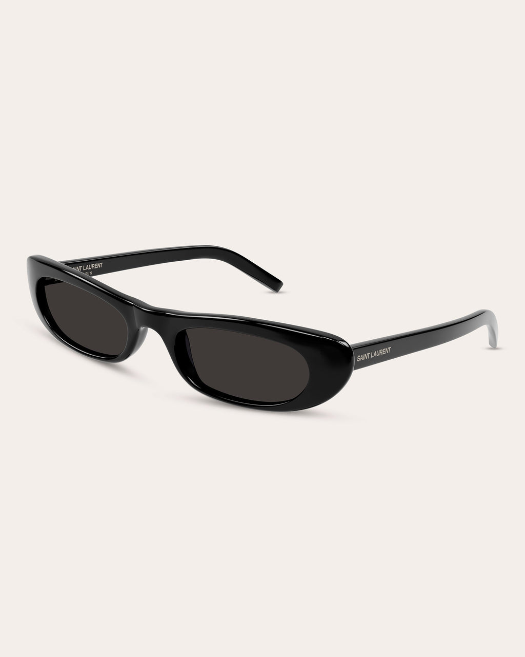 Slim Oval-Frame Acetate Sunglasses