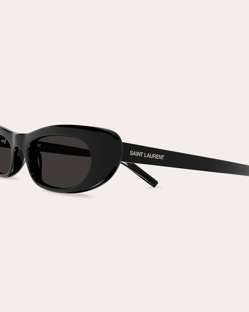 Slim Oval-Frame Acetate Sunglasses