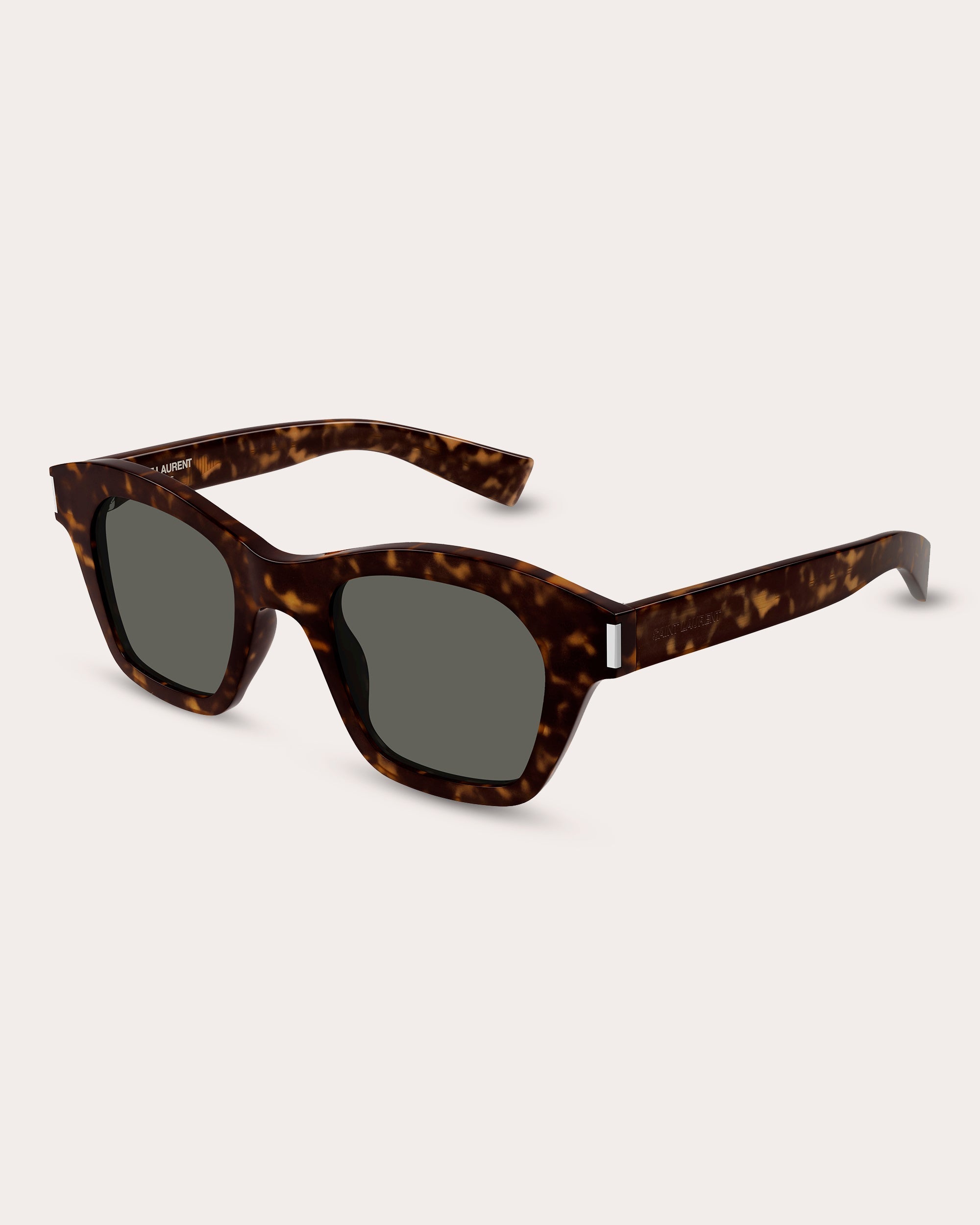 Shiny Dark Havana Square Sunglasses
