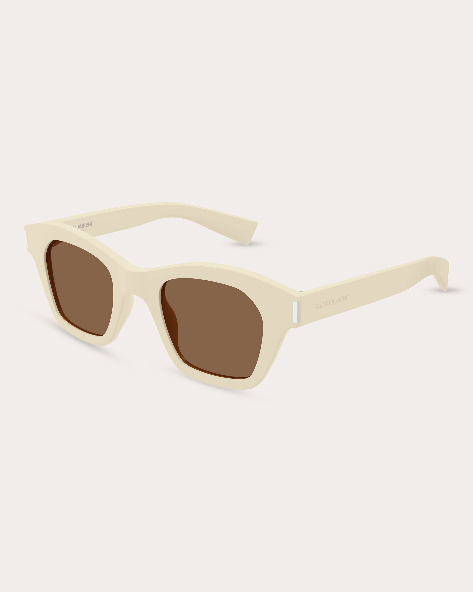 Shiny Ivory Square Sunglasses
