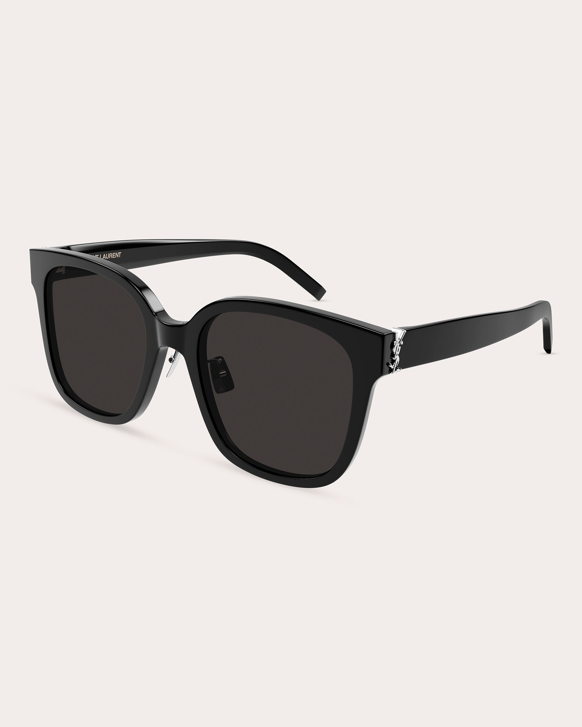 Shiny Black Cat-Eye Sunglasses