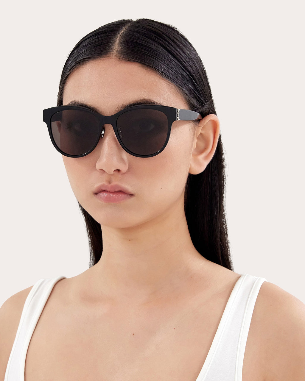 Rounded Cat-Eye Sunglasses