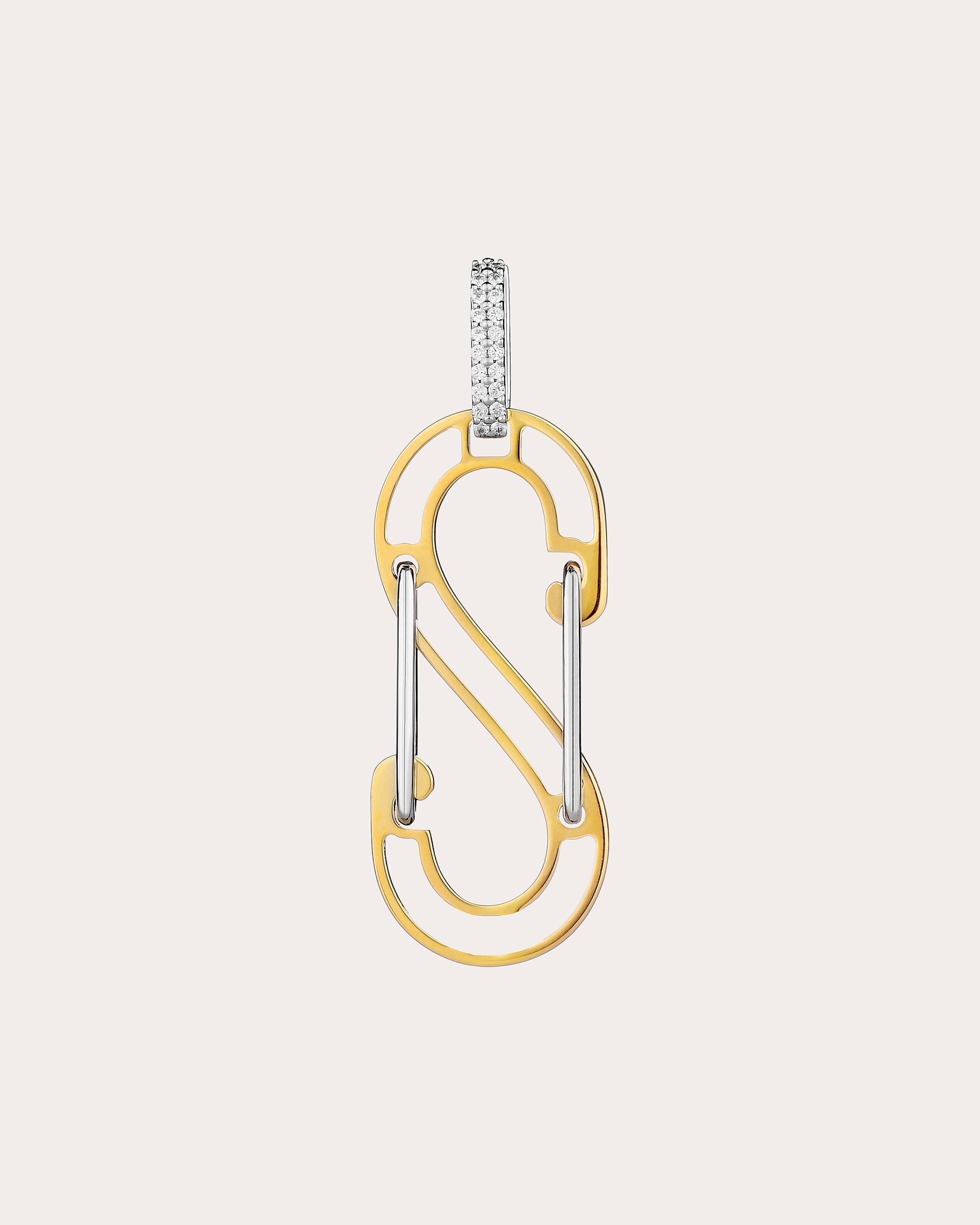Big Soul Romy 18K Gold Diamond Single Earring