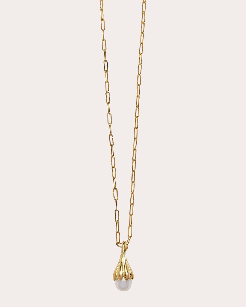Anemone 14K Gold-Plated Pearl Pendant Necklace