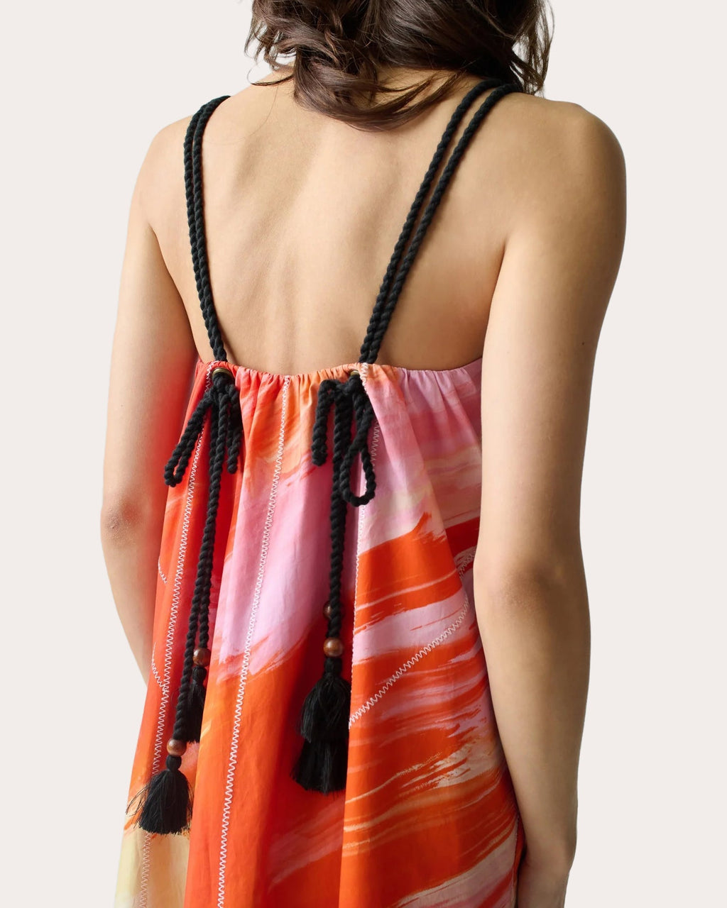 Ilias Sunset Printed Cotton Maxi Dress