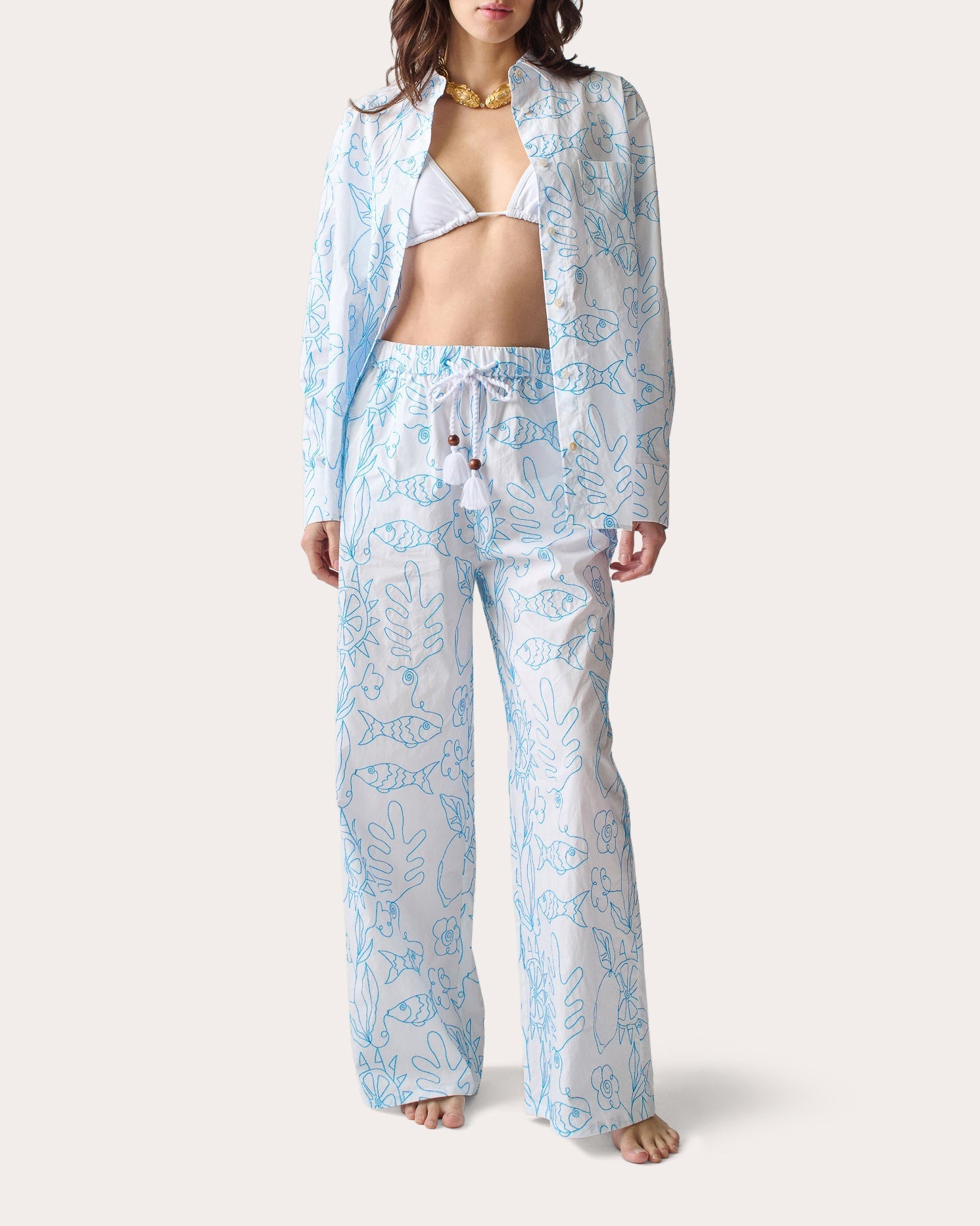 Petra Embroidered Cotton Shirt