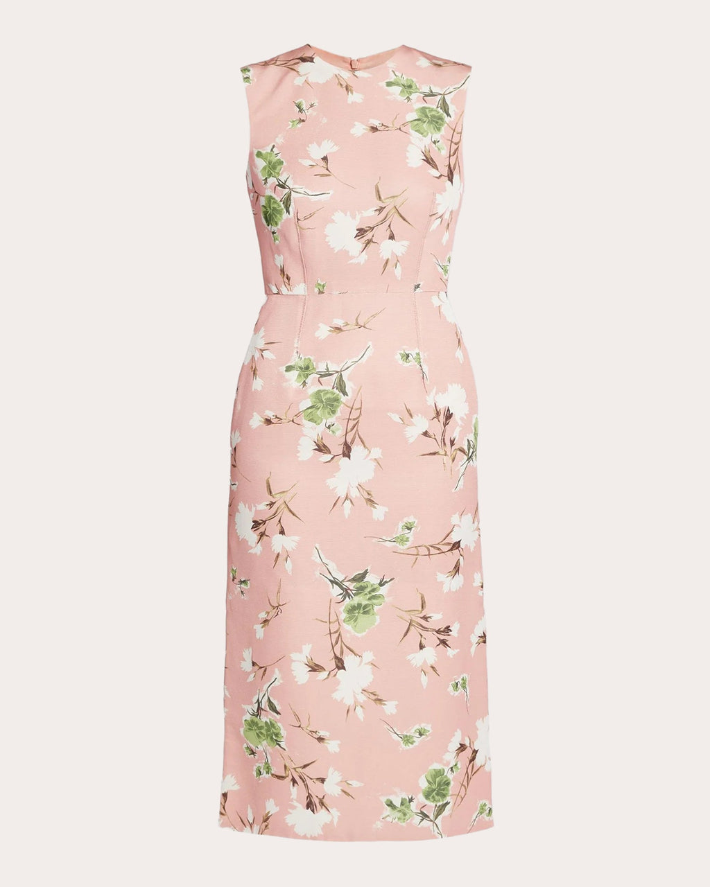 Floral-Print Faille Midi Dress
