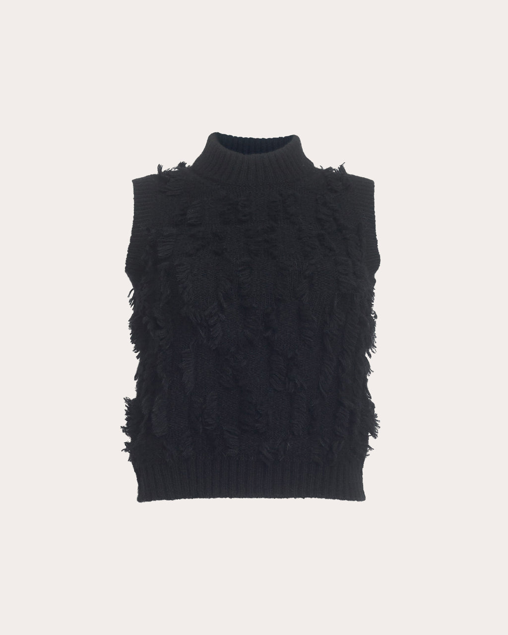Stella Fringed Alpaca-Blend Knit Top