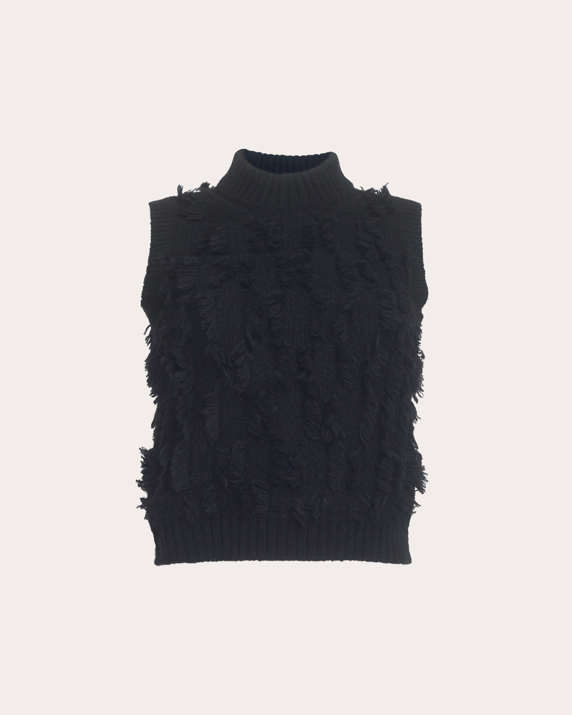 Stella Fringed Alpaca-Blend Knit Top