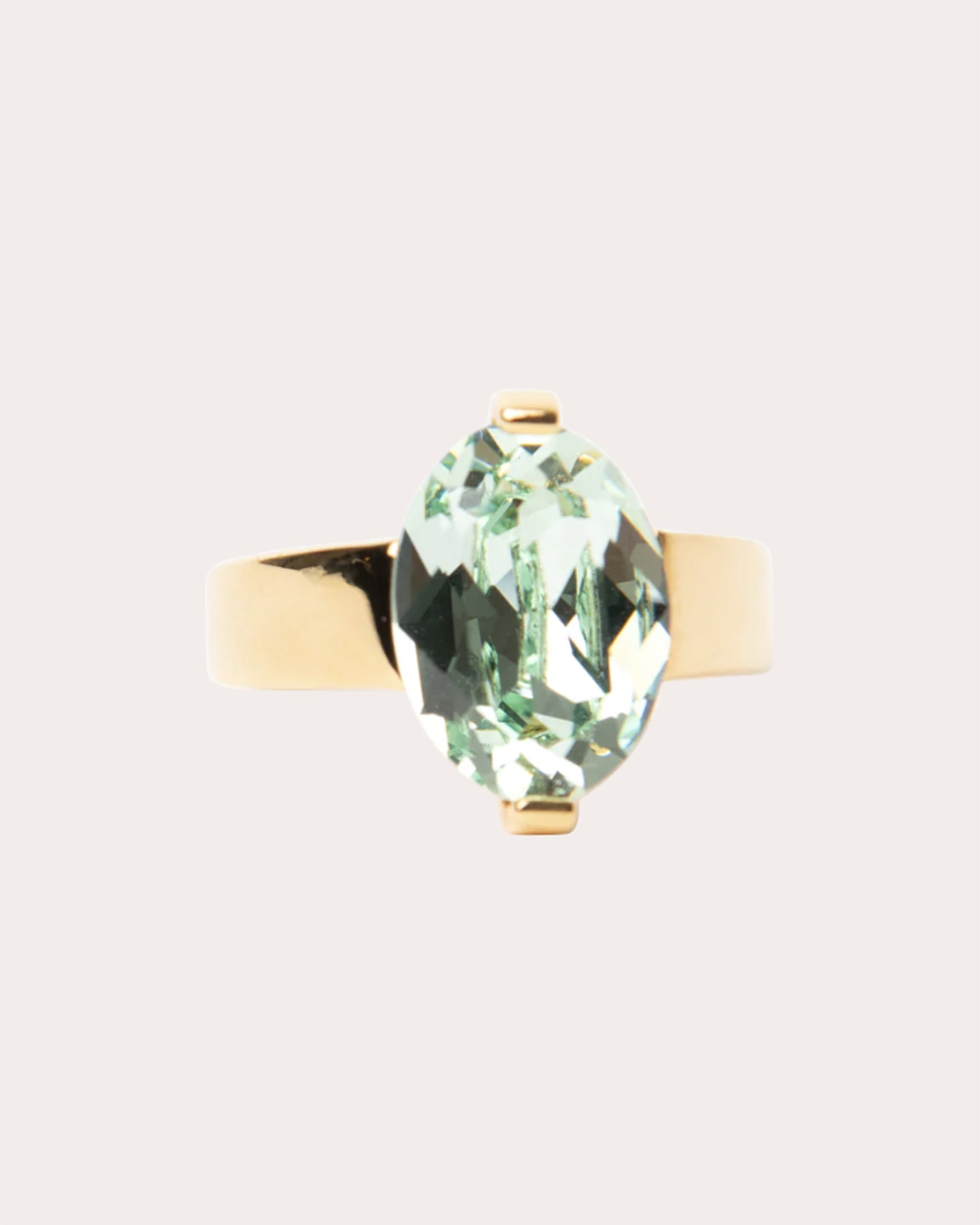 14K Gold-Plated Swarovski Crystal Ring