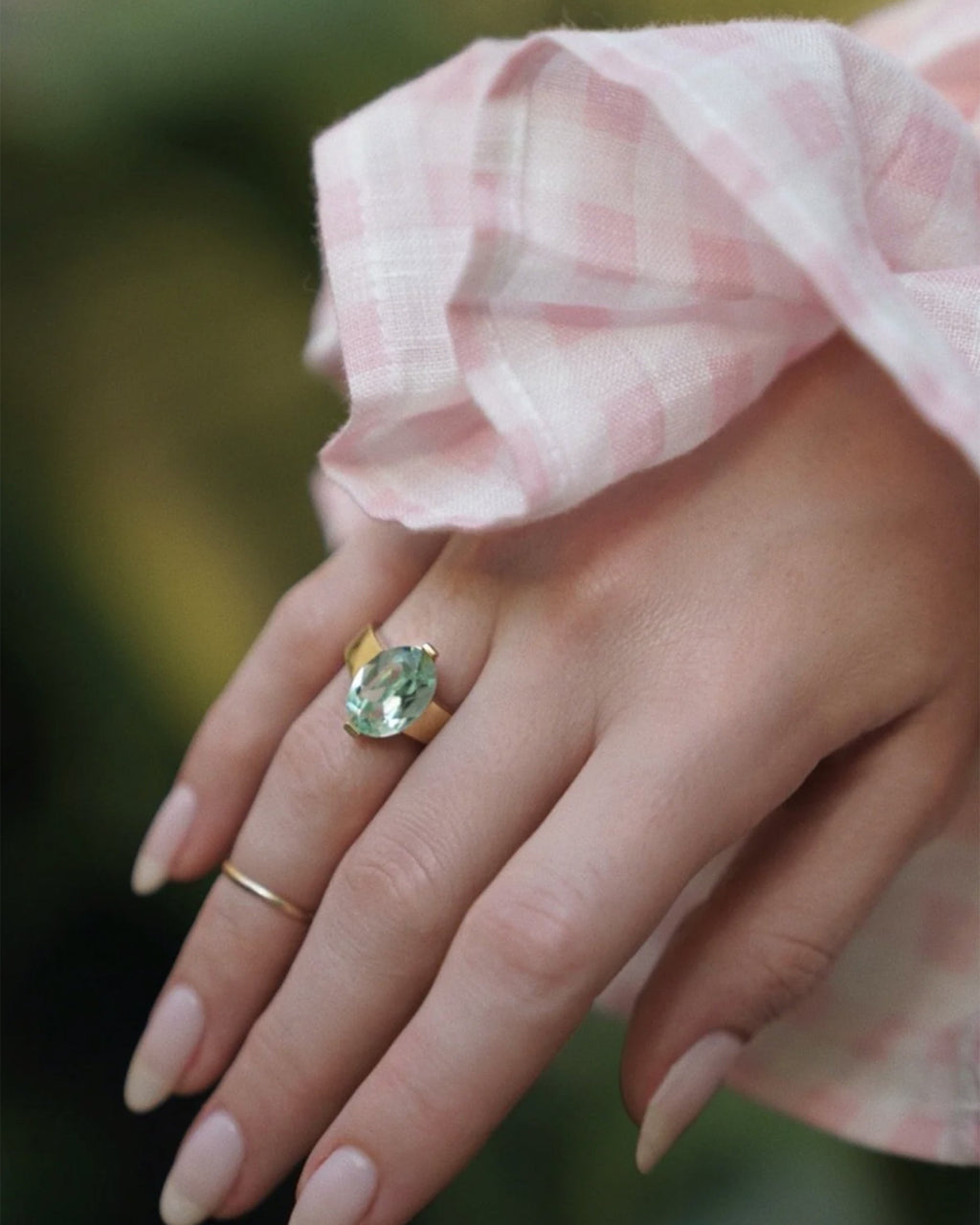 14K Gold-Plated Swarovski Crystal Ring