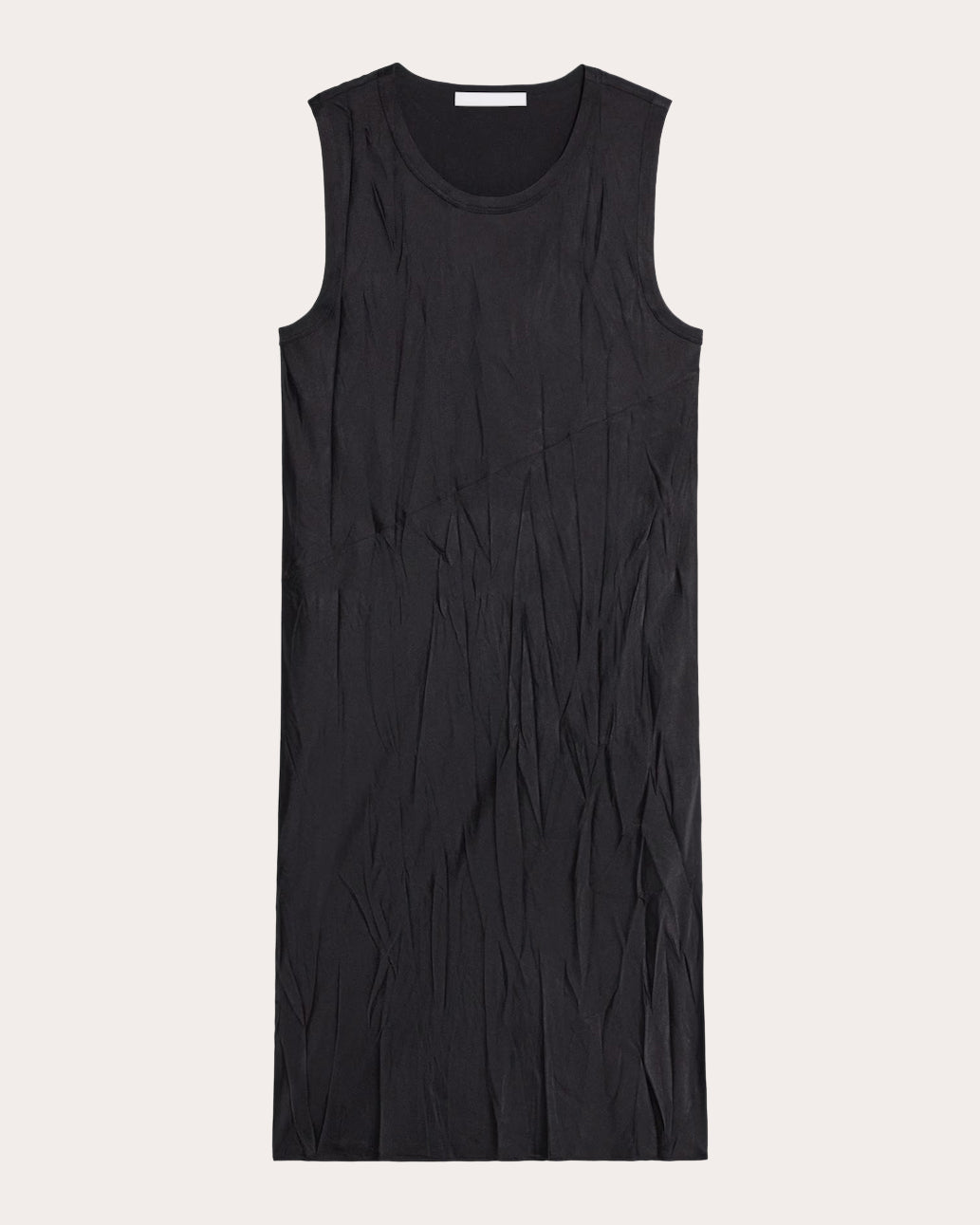 Crushed Satin Tank Dress