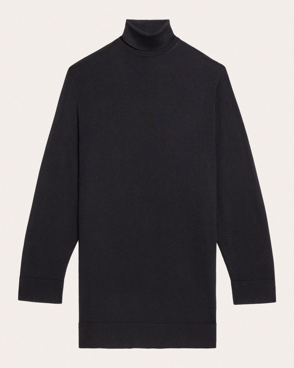 Wool-Silk Turtleneck Dress