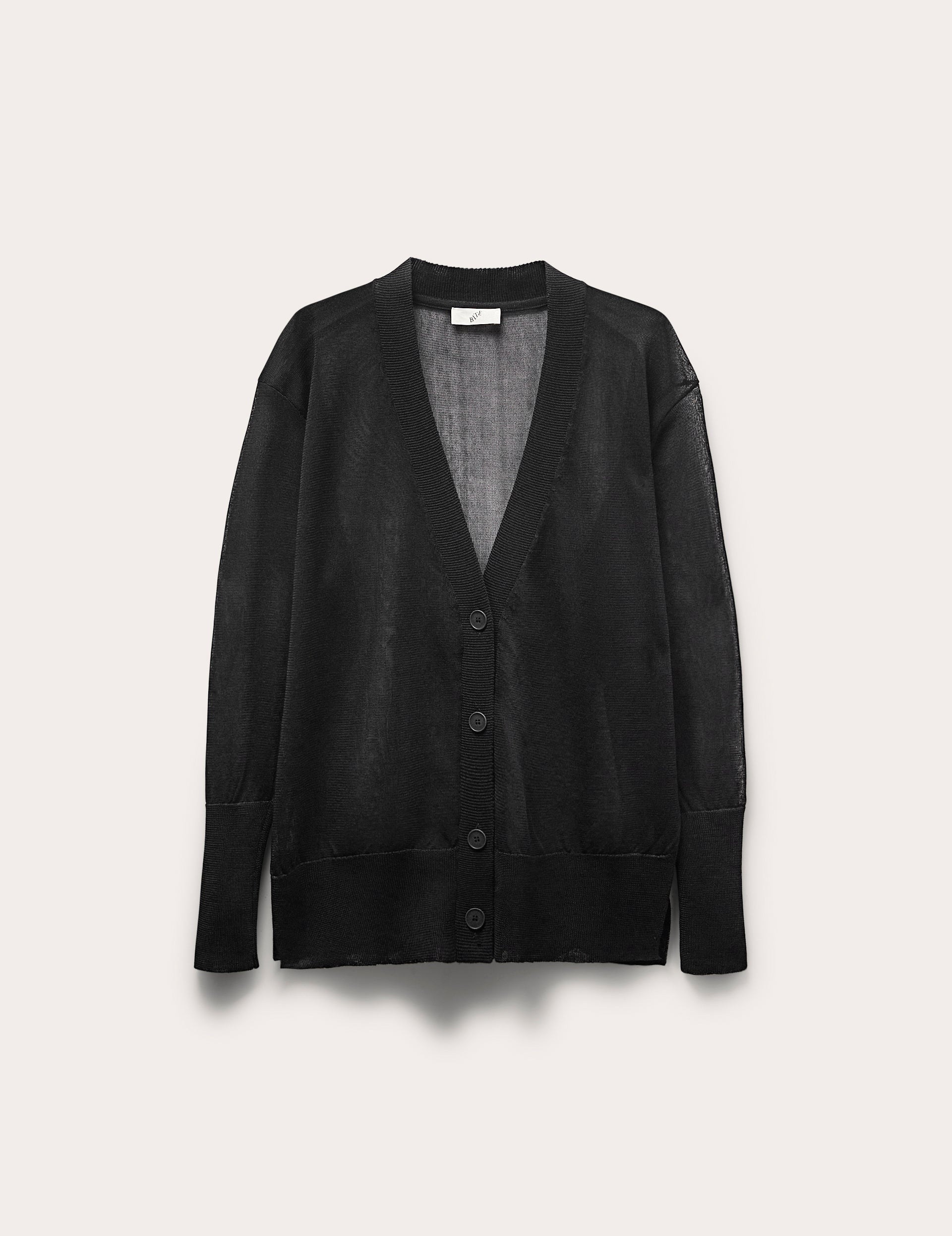 Semi-Sheer Knit Cardigan
