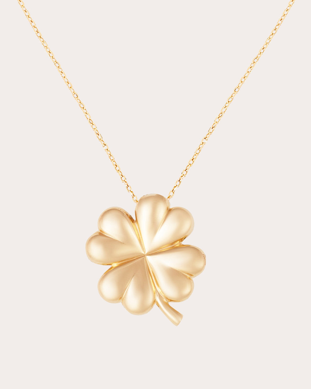 Juju 14K Gold Multi-Stone Four Leaf Clover Pendant Necklace