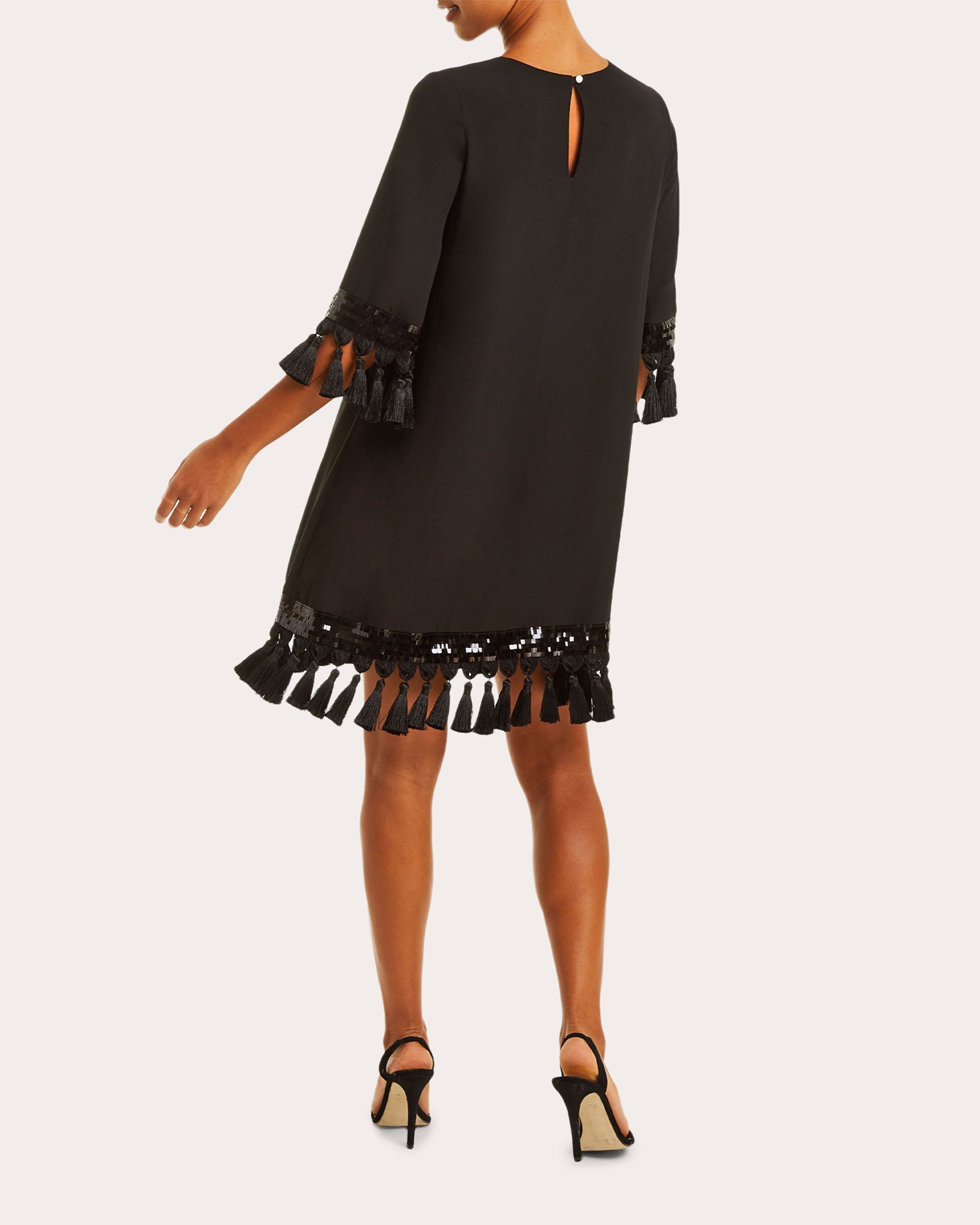 Shimmy Chiffon Tassel Dress