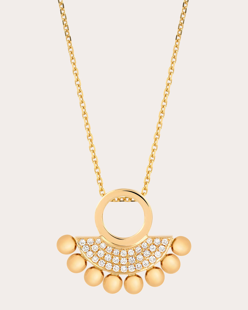 Small Selene 18K Gold Diamond Pendant Necklace