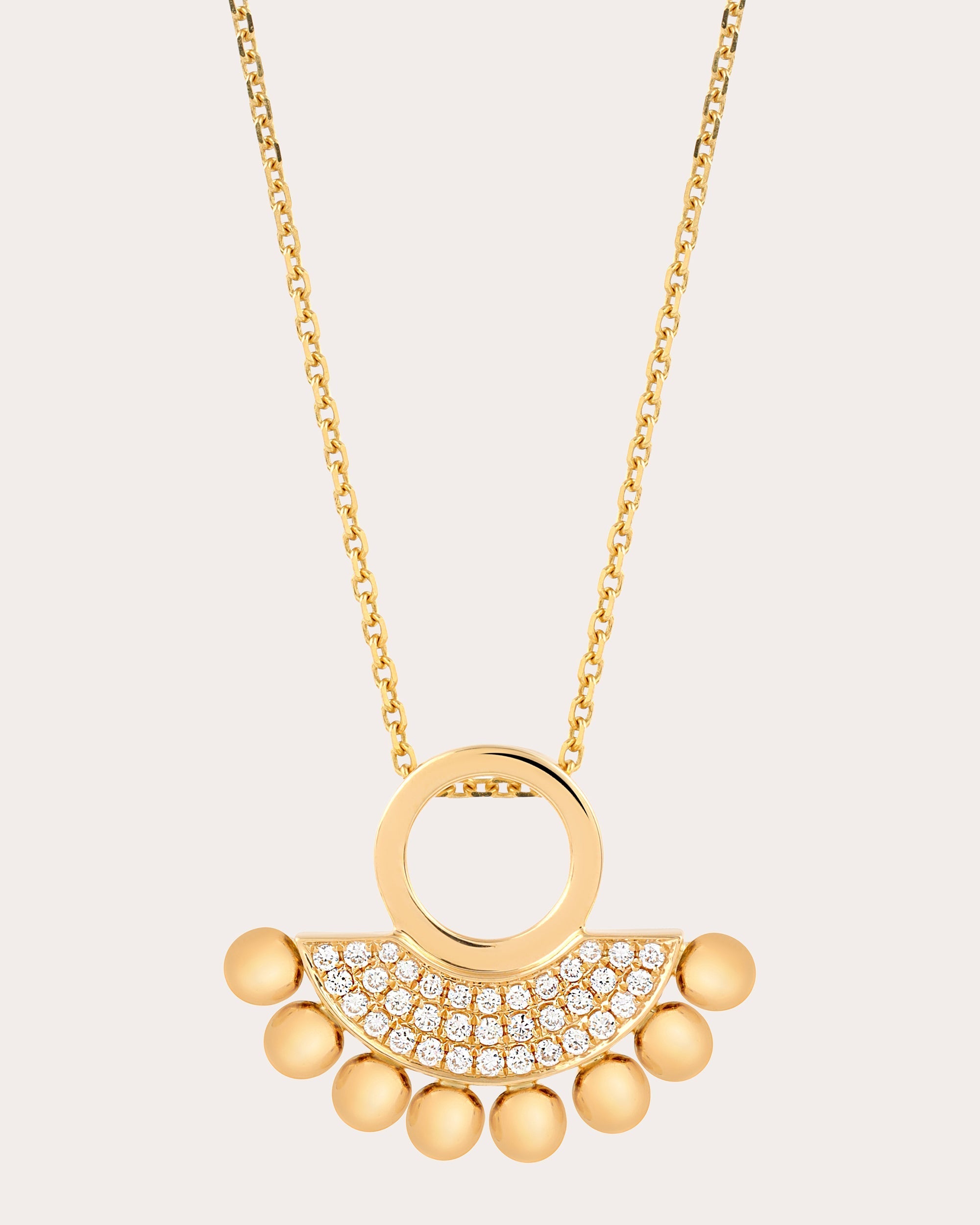 Small Selene 18K Gold Diamond Pendant Necklace