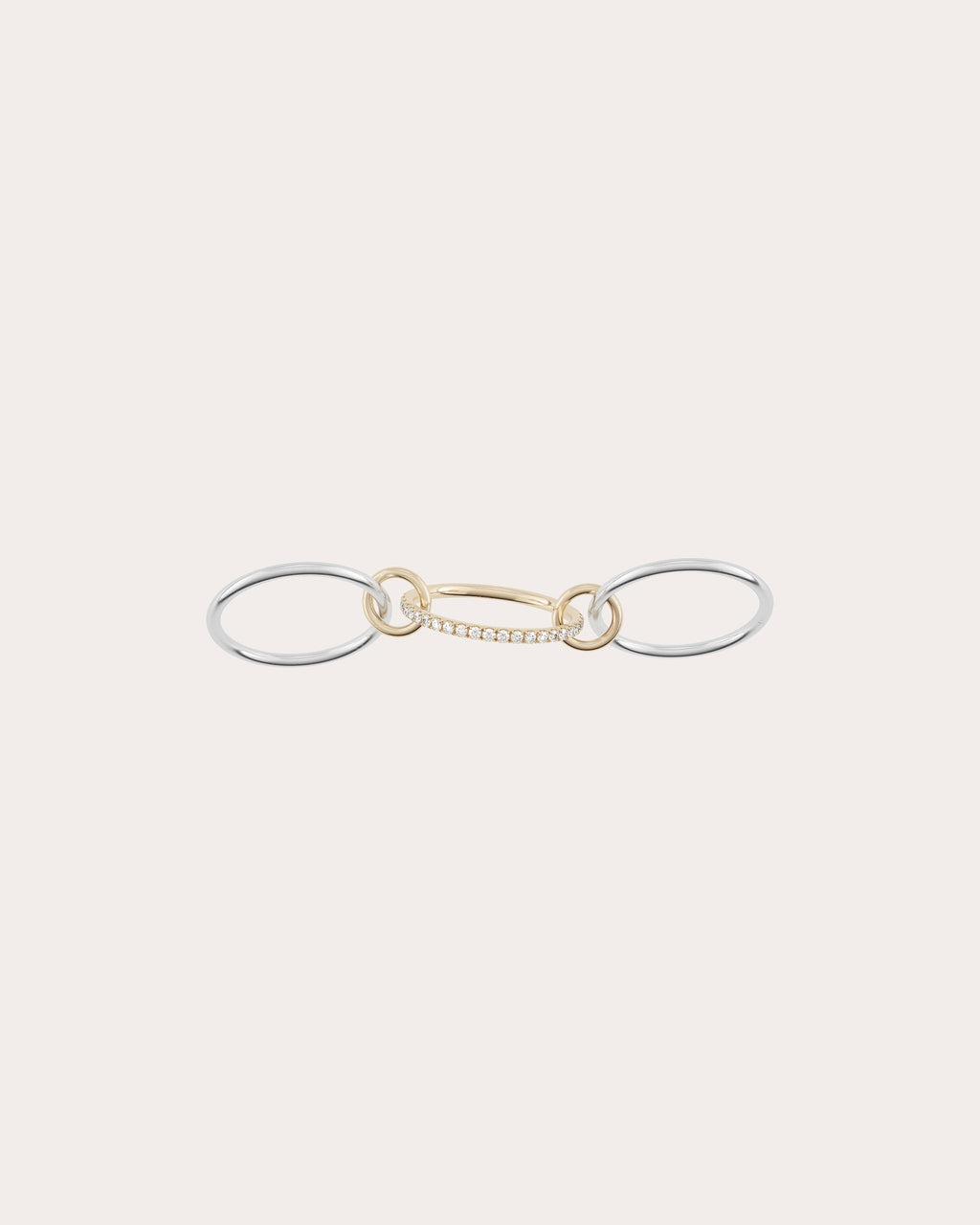 Sonny 18K Two-Tone Gold Diamond Linked Rings