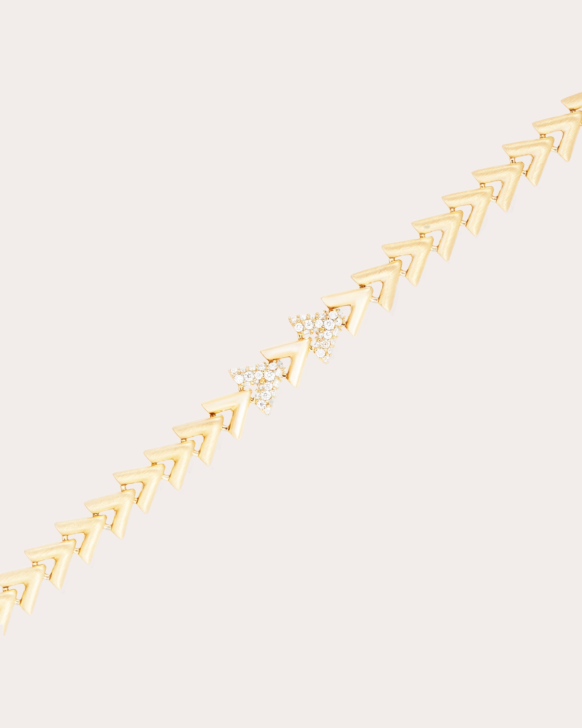 Spark 14K Gold Diamond Chevron Link Bracelet