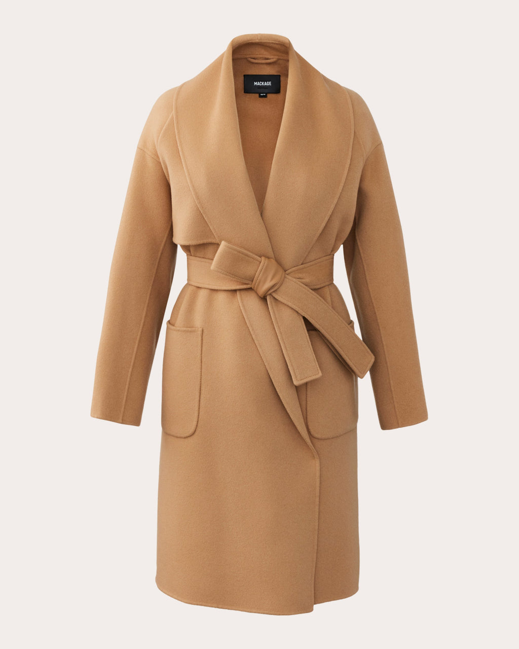 Thalia Double-Faced Wrap Coat
