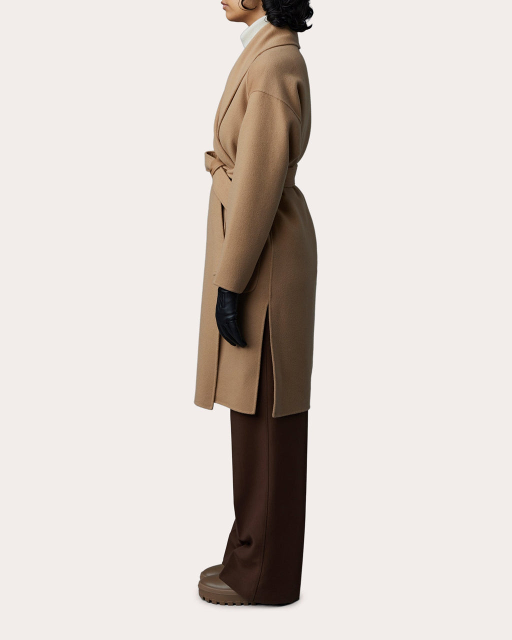 Thalia Double-Faced Wrap Coat