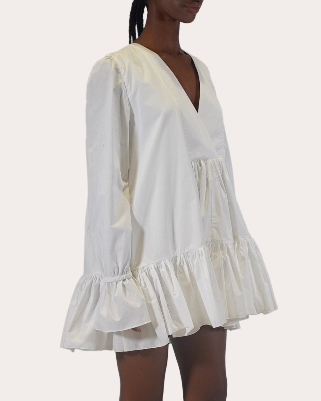 Thistle Tiered Cotton-Poplin Mini Dress