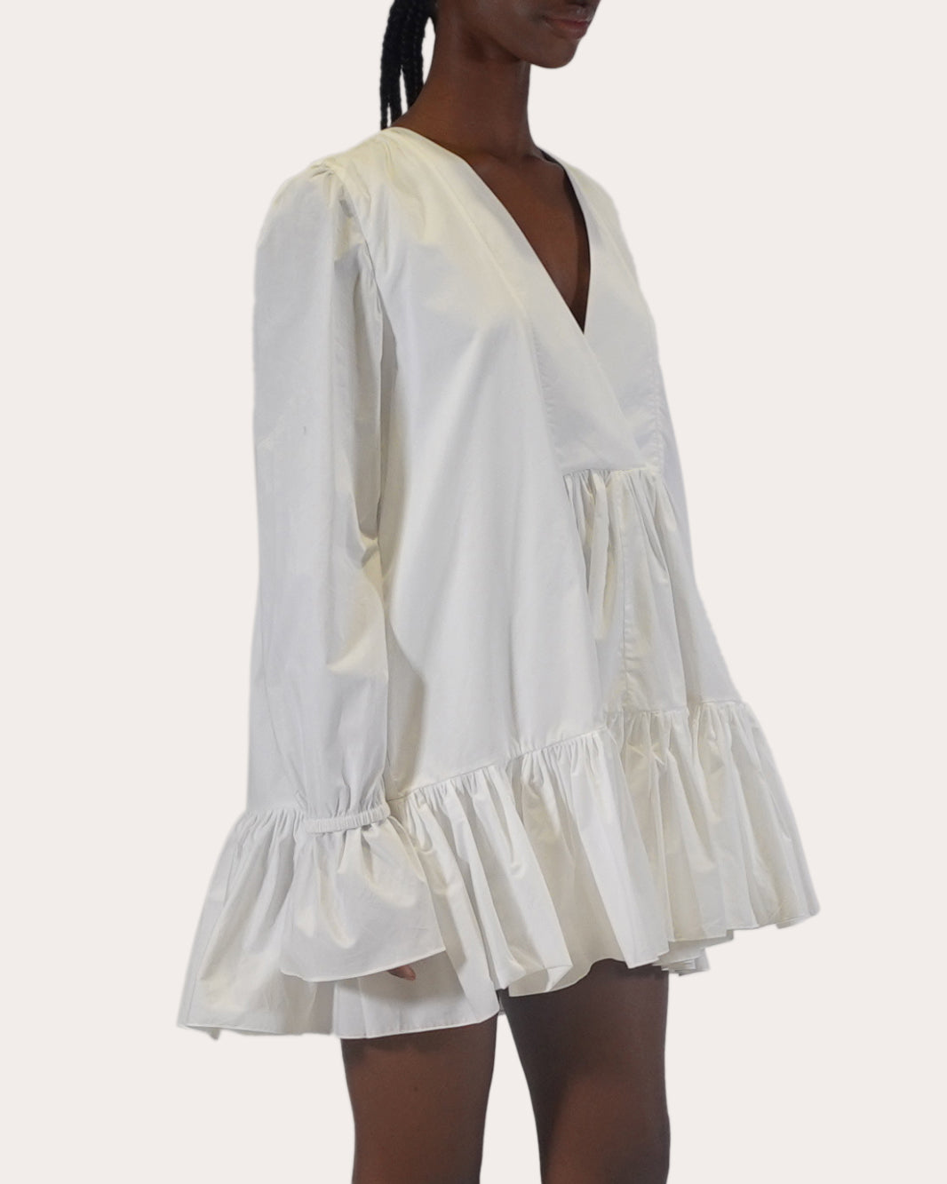 Thistle Tiered Cotton-Poplin Mini Dress