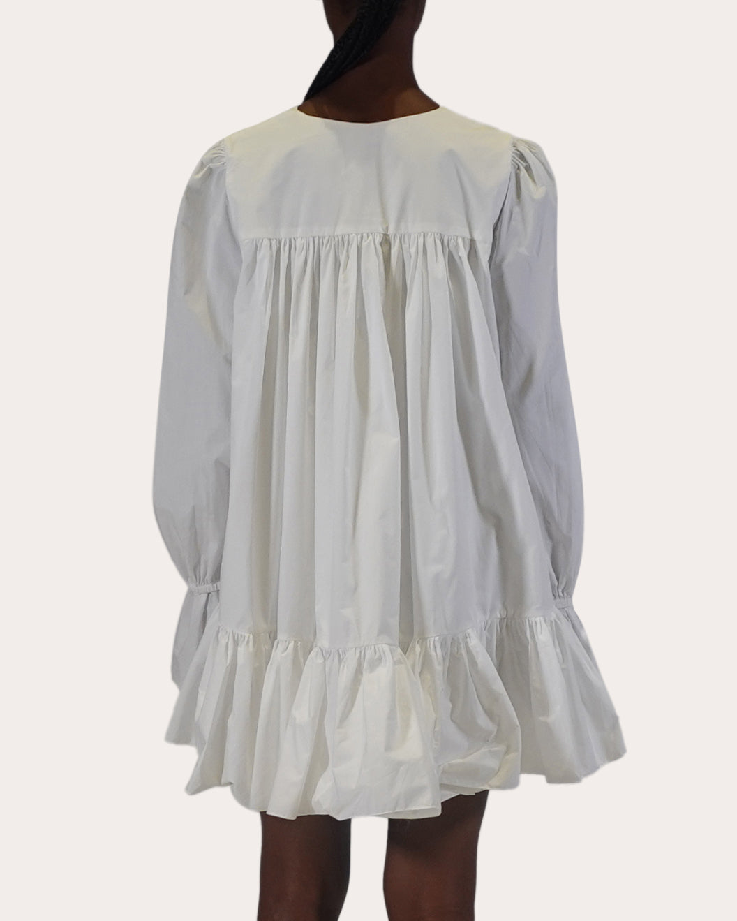 Thistle Tiered Cotton-Poplin Mini Dress