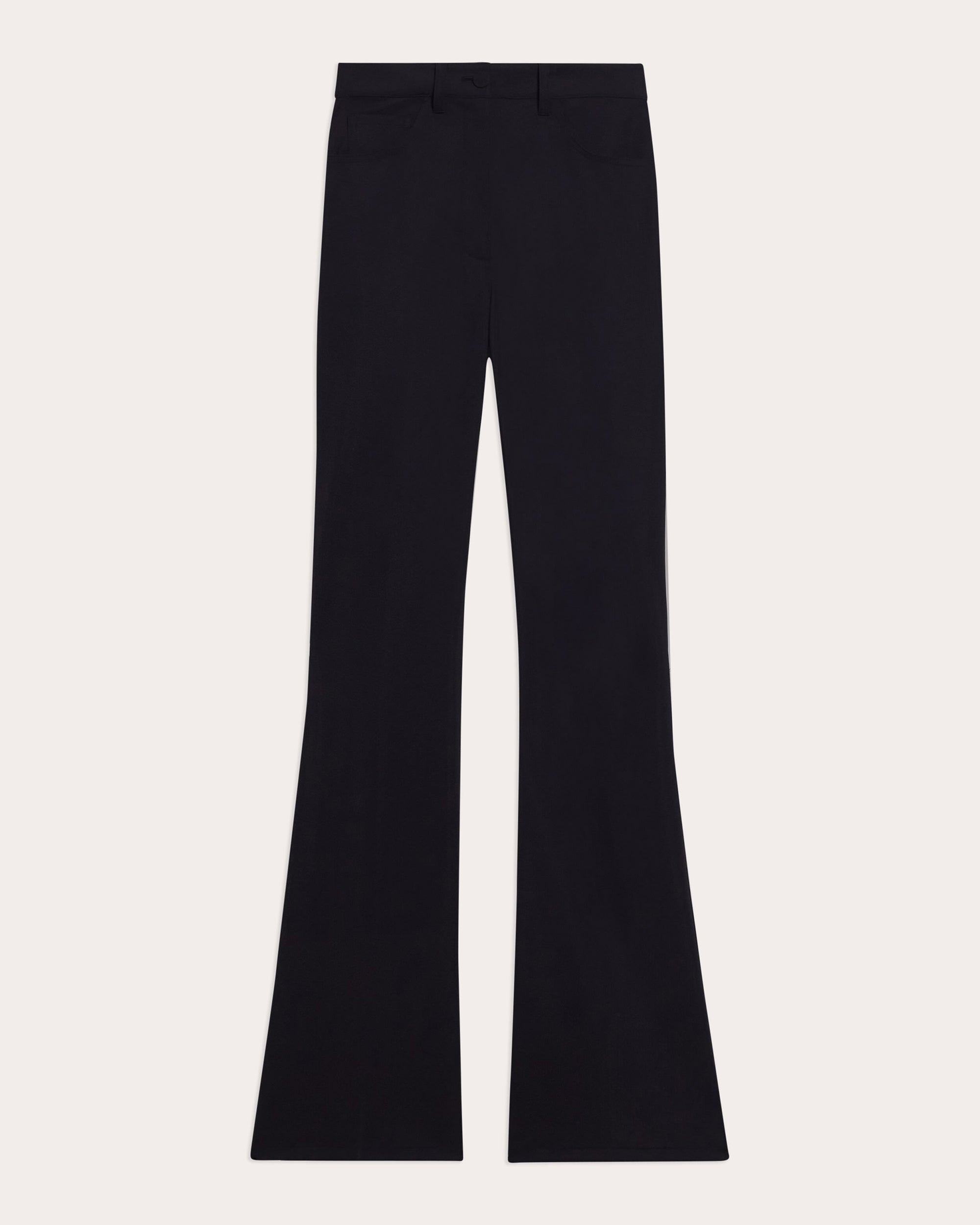 Demitria High-Waist Ponte Flare Pants