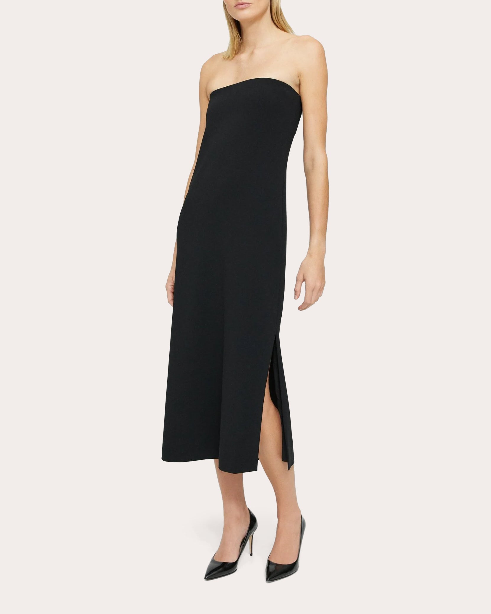 Classic Crepe Midi Dress