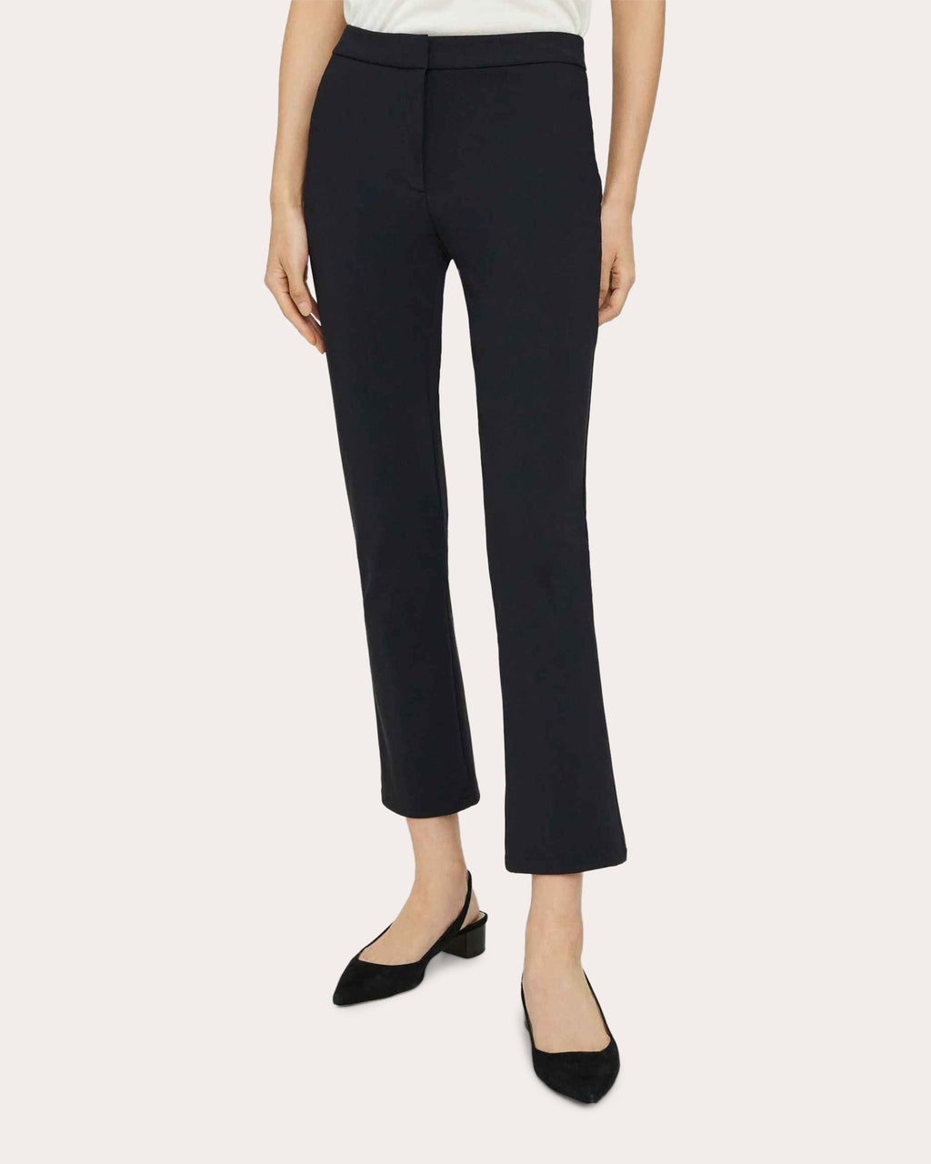 Slim Kick Pull-On Ponte Pants