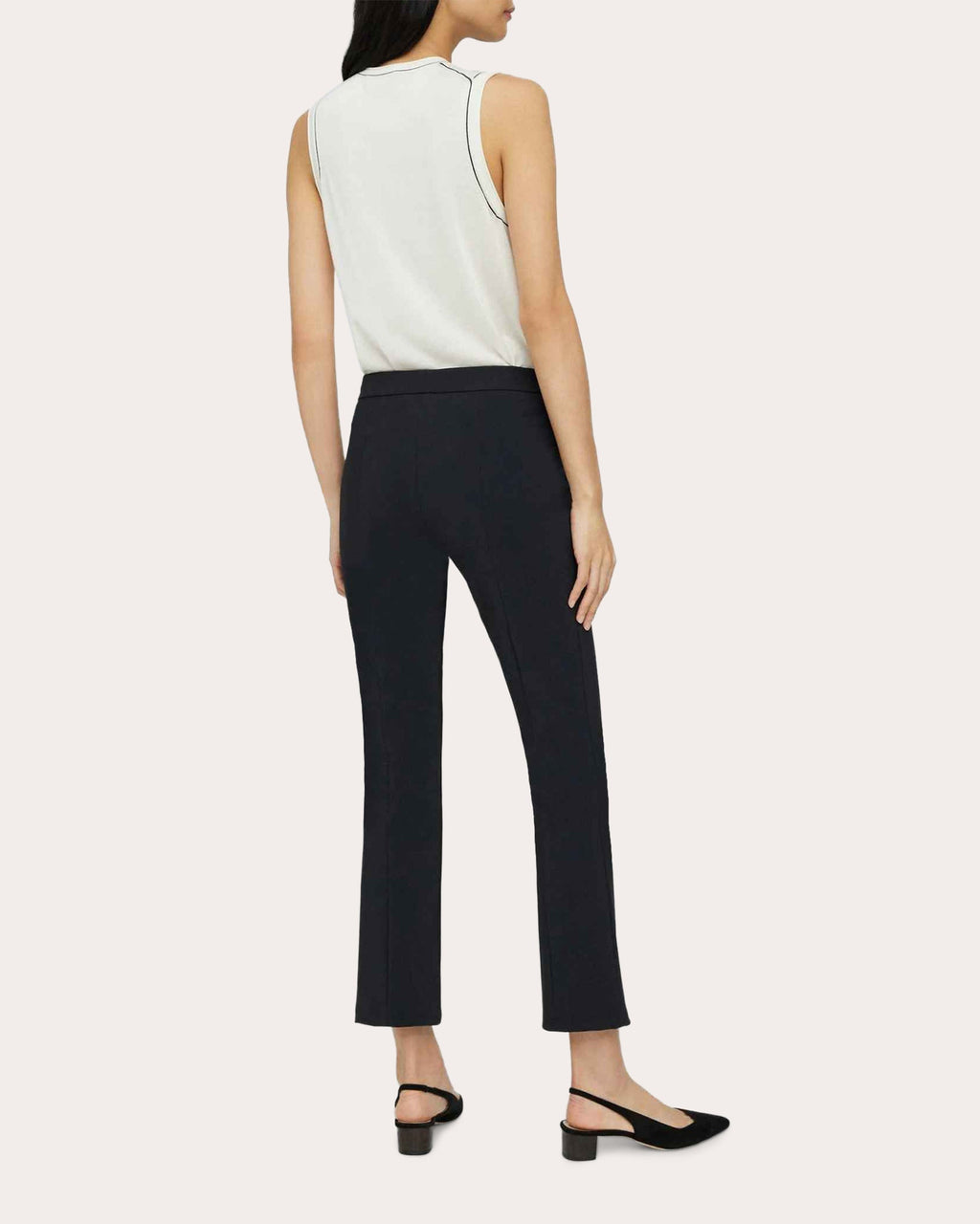 Slim Kick Pull-On Ponte Pants