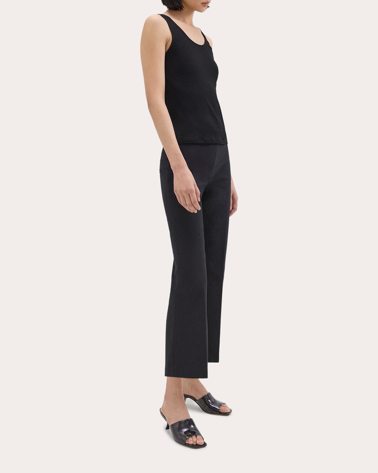 Creased Crop Kick Pants