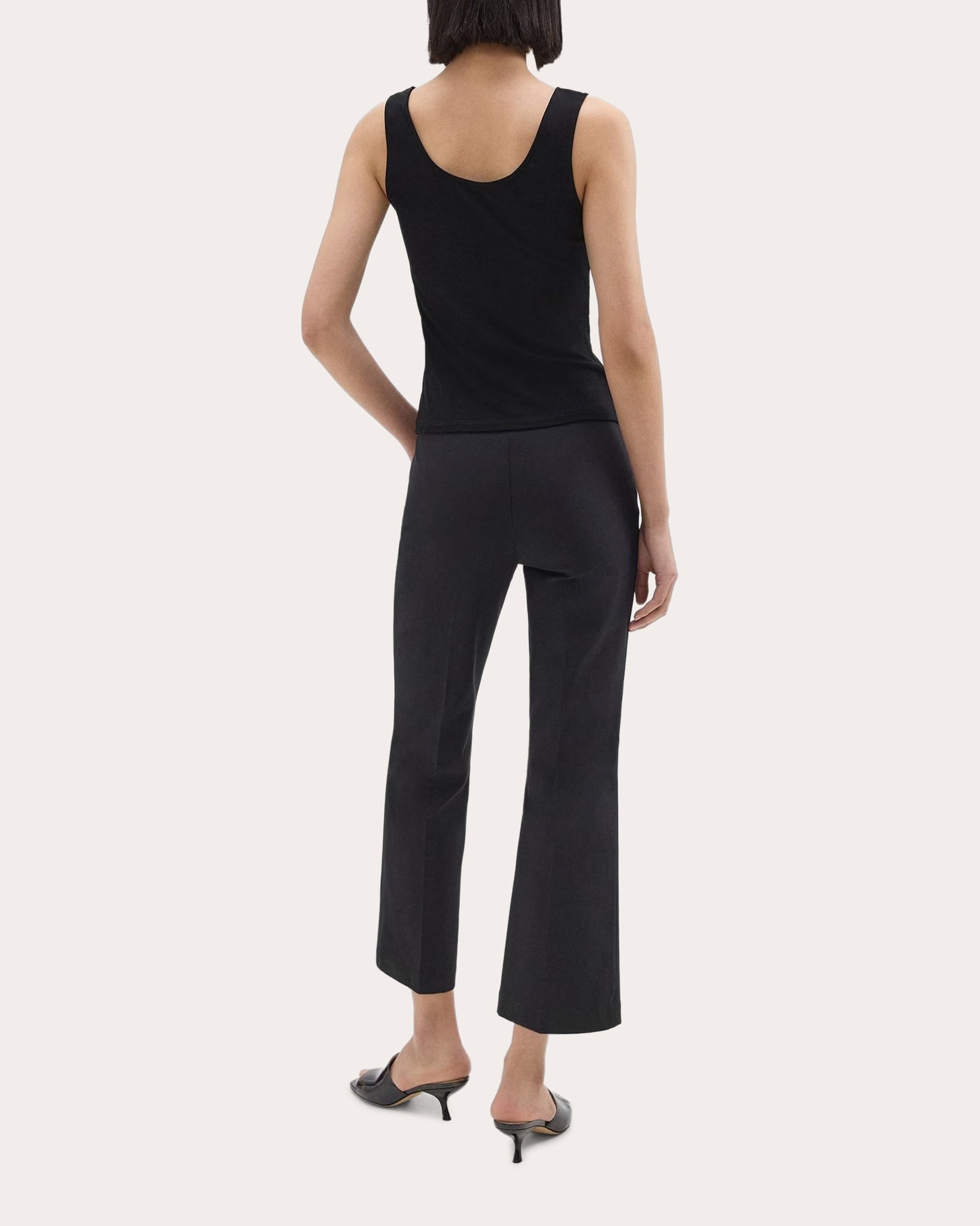 Creased Crop Kick Pants