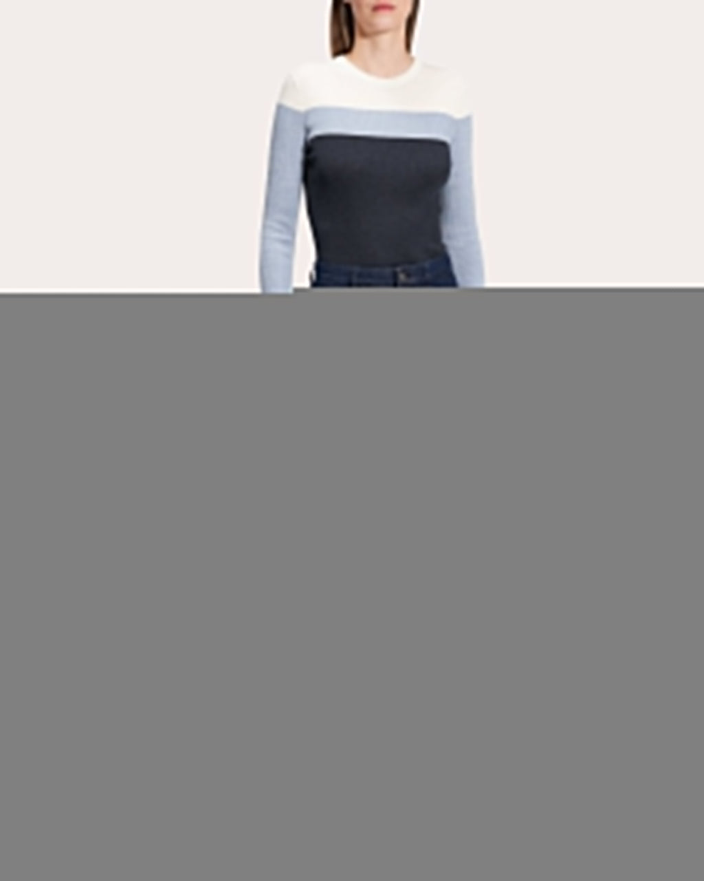 Pleated Wide-Leg Denim Pants
