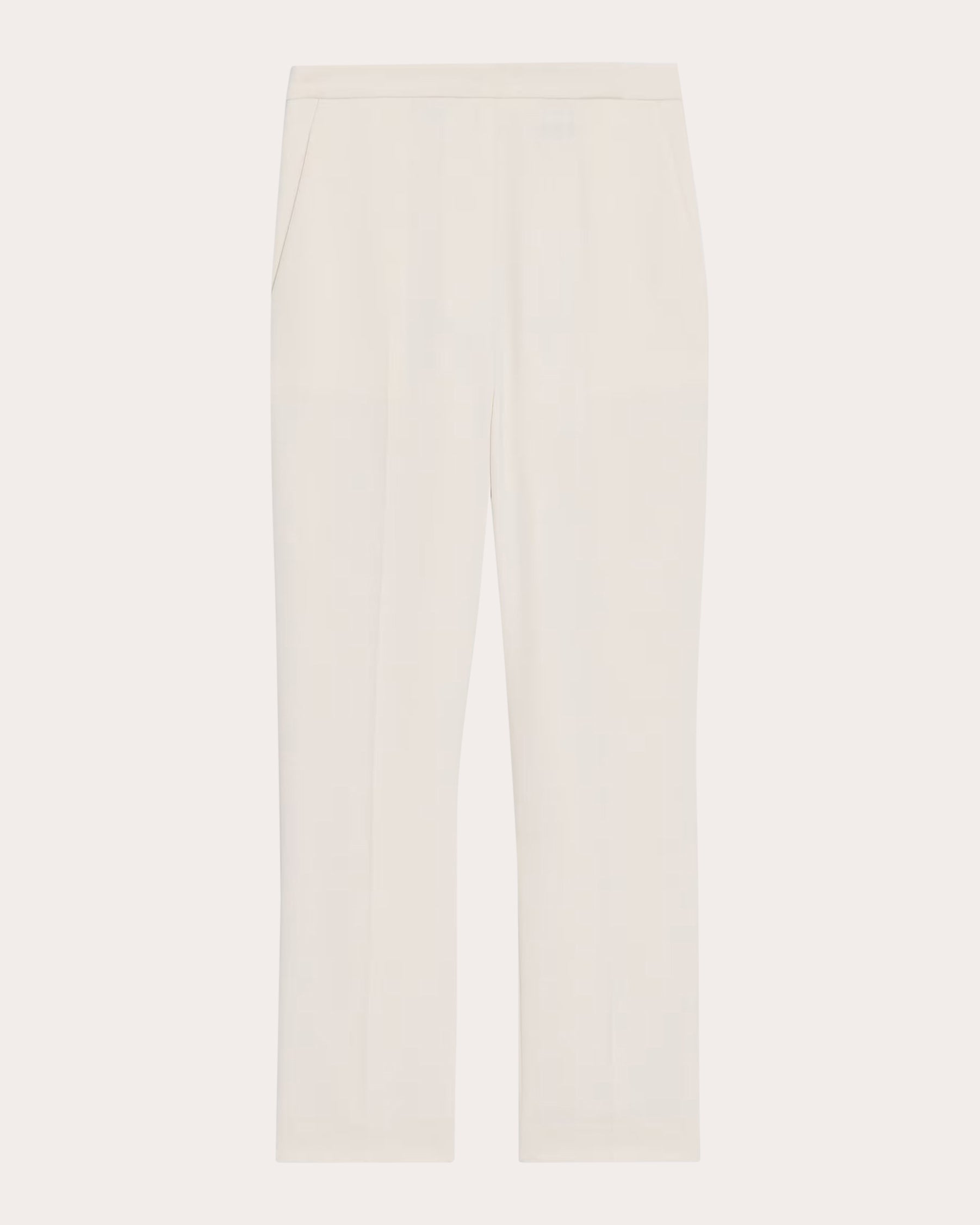 Cropped Slim-Cut Crepe Pants