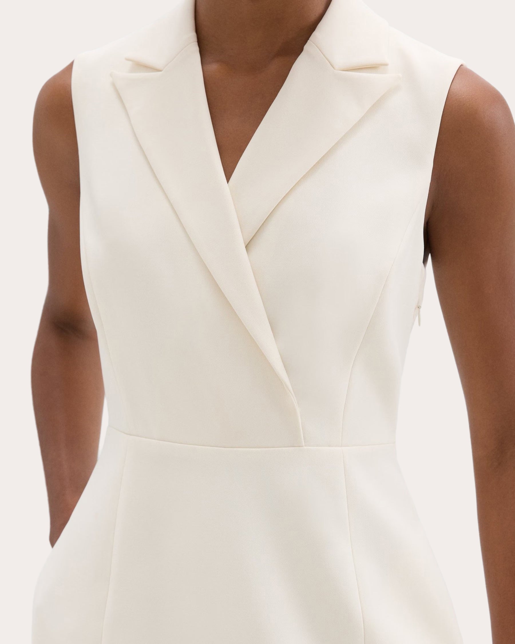 Crepe Mini Dress