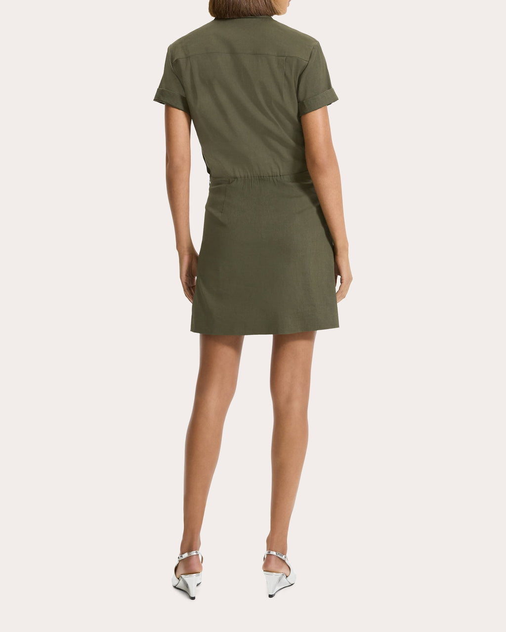 Collared A-Line Mini Dress