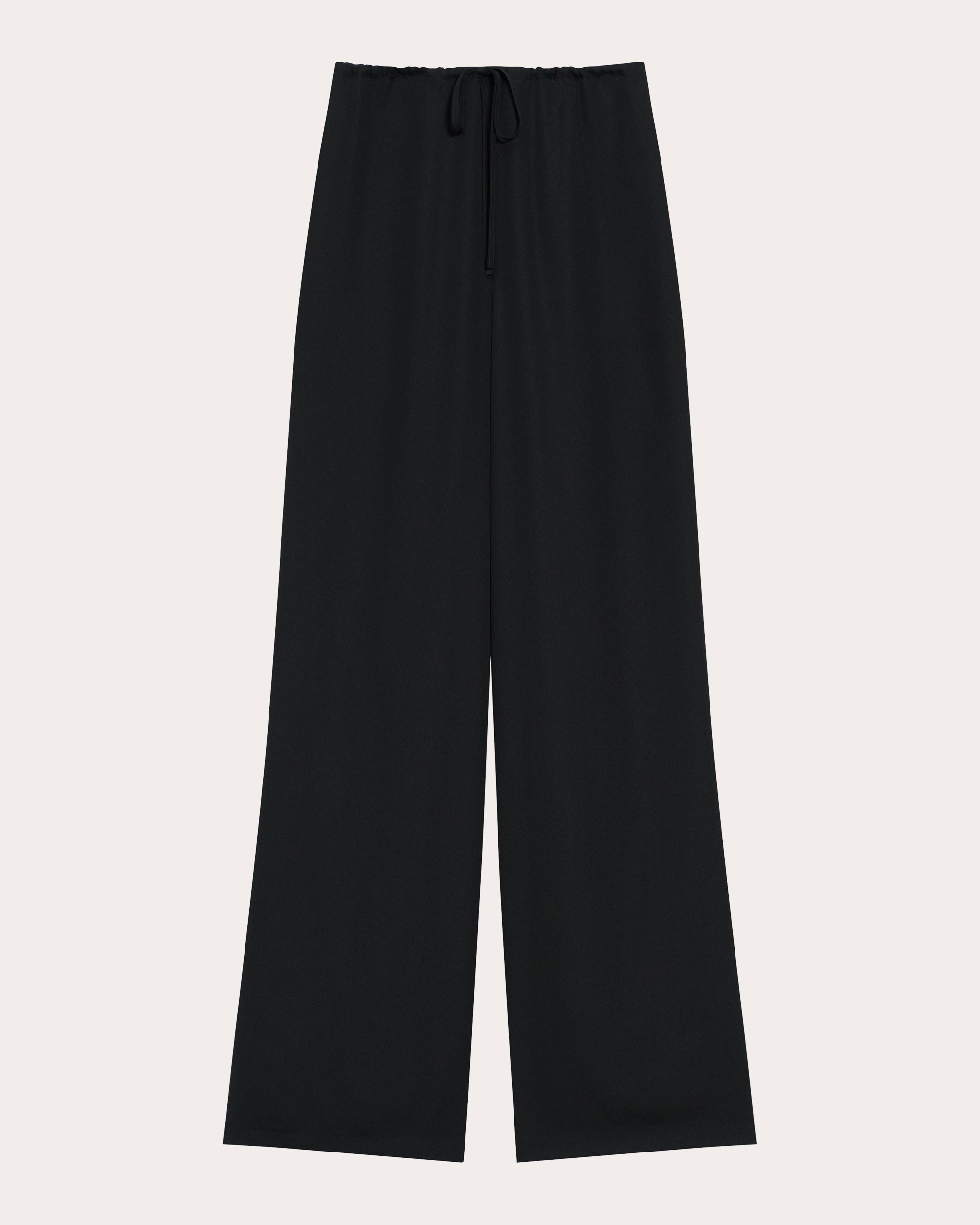 Drawstring Wide-Leg Pants