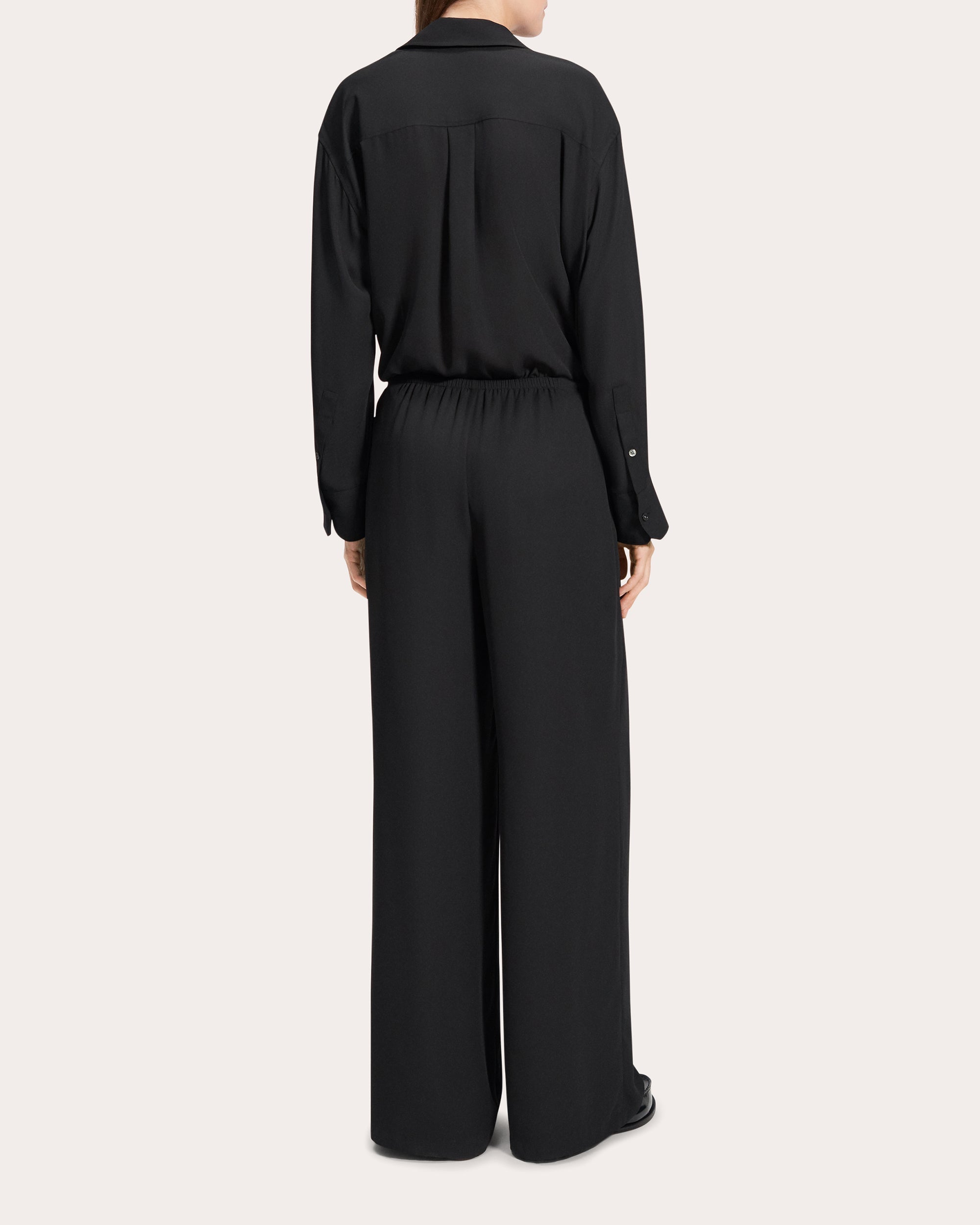 Drawstring Wide-Leg Pants
