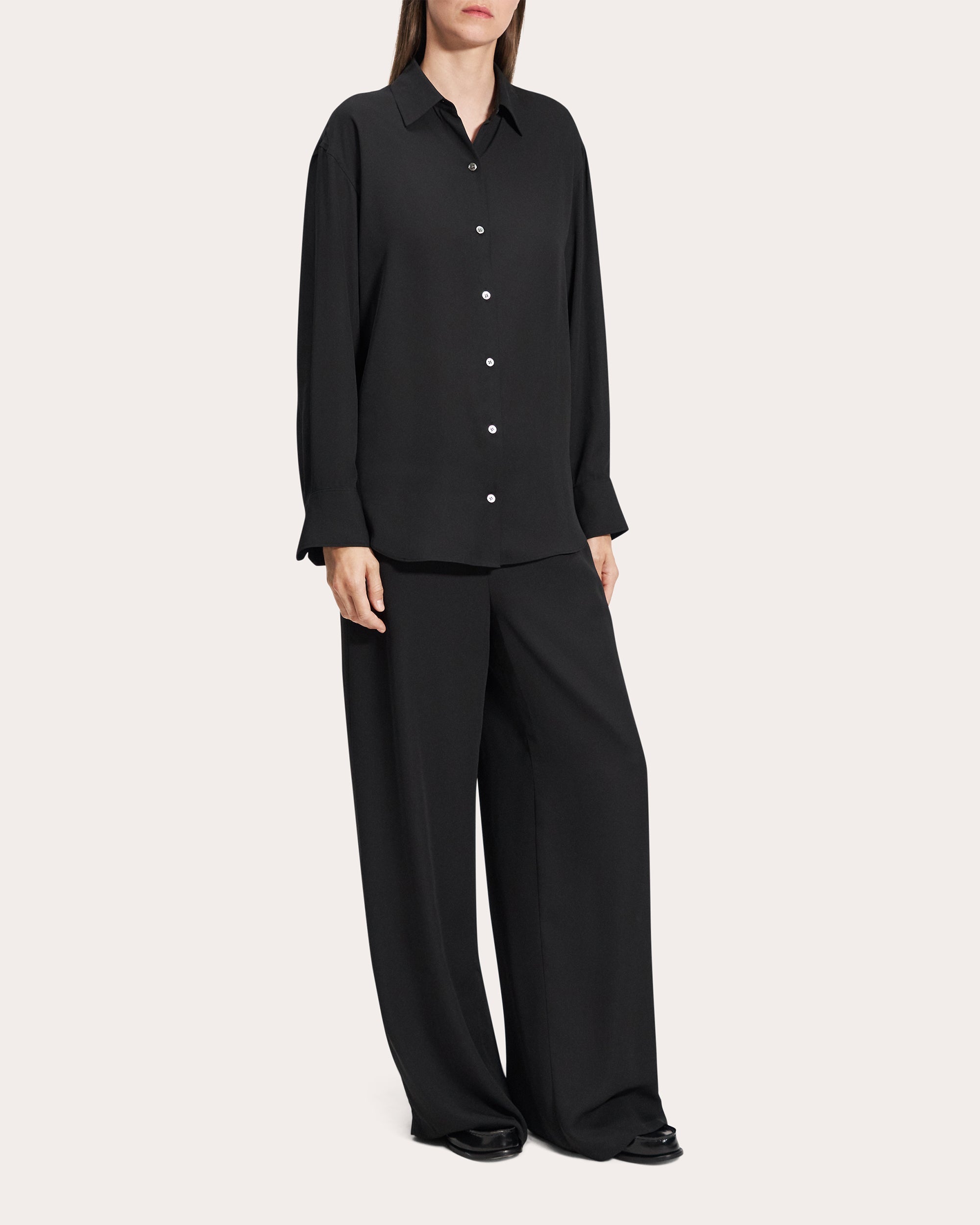 Button-Up Boyfriend Shirt