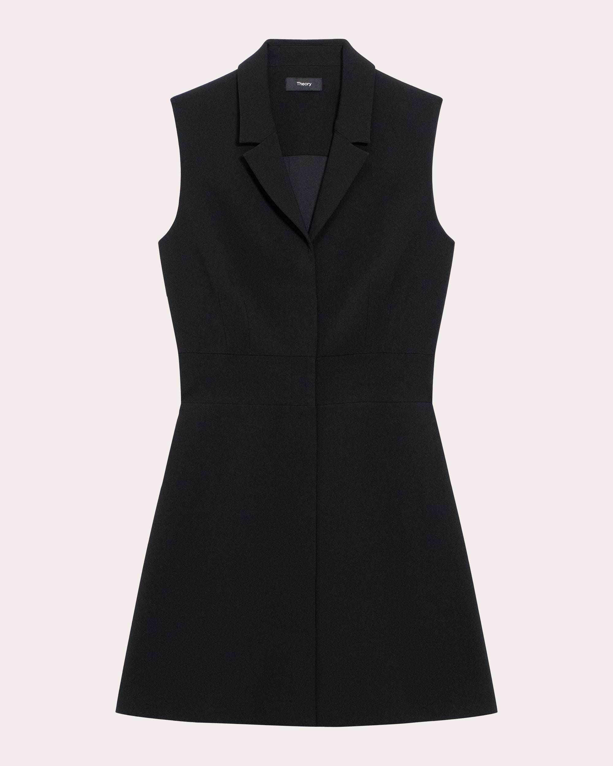 Sleeveless Collared Mini Dress