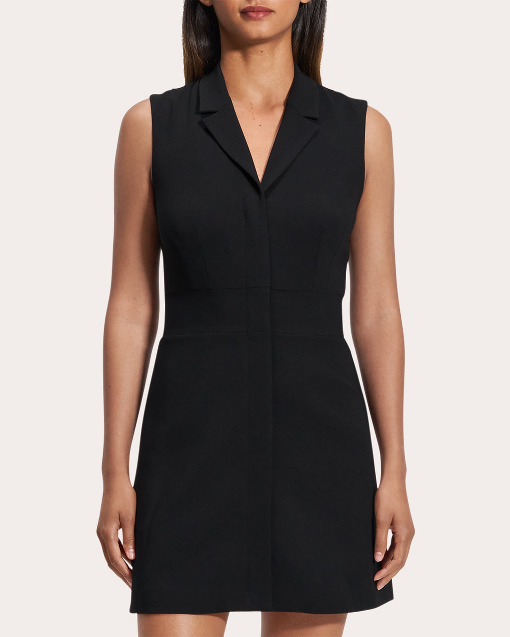 Sleeveless Collared Mini Dress