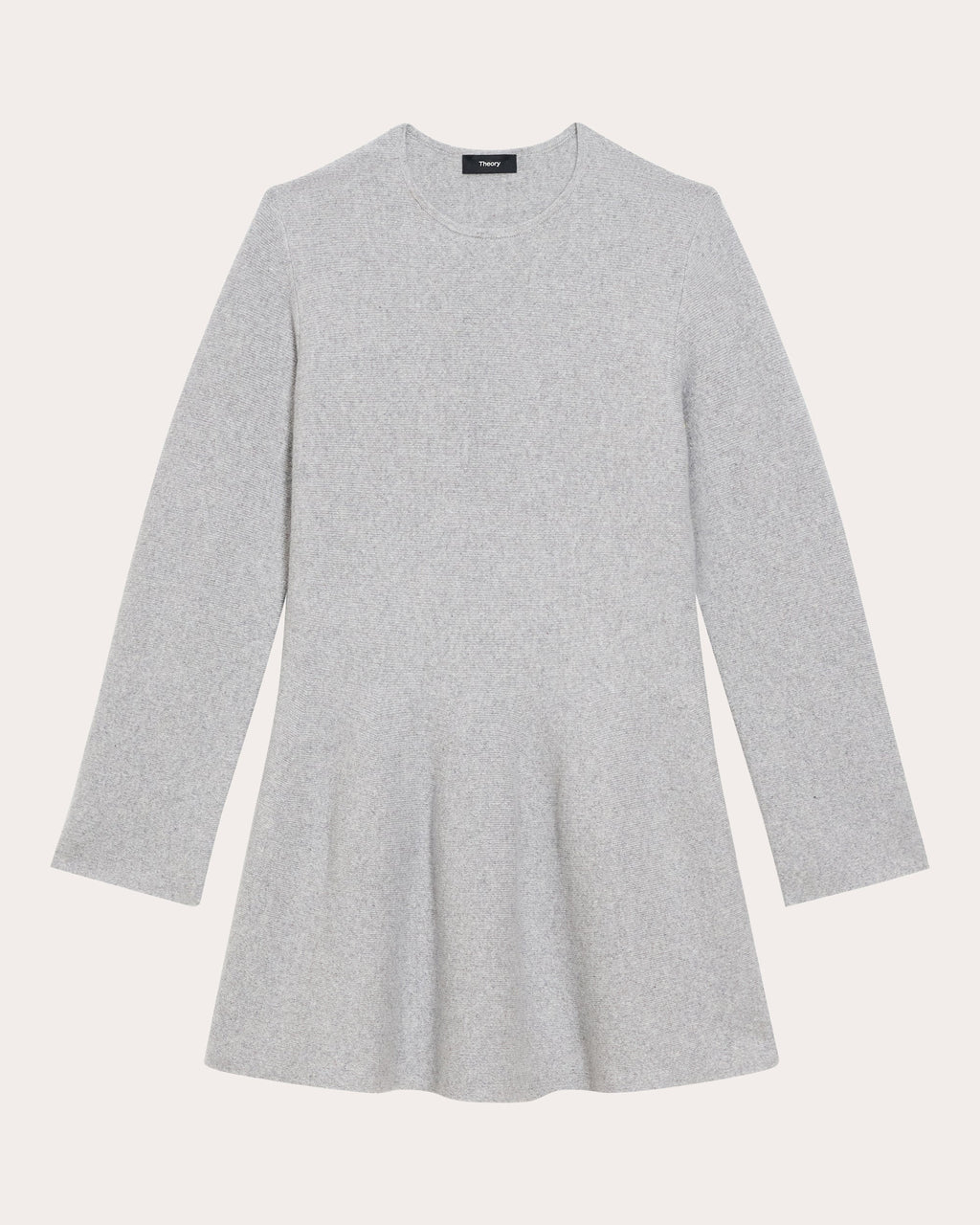 Wool Cashmere Flounced Mini Sweater Dress