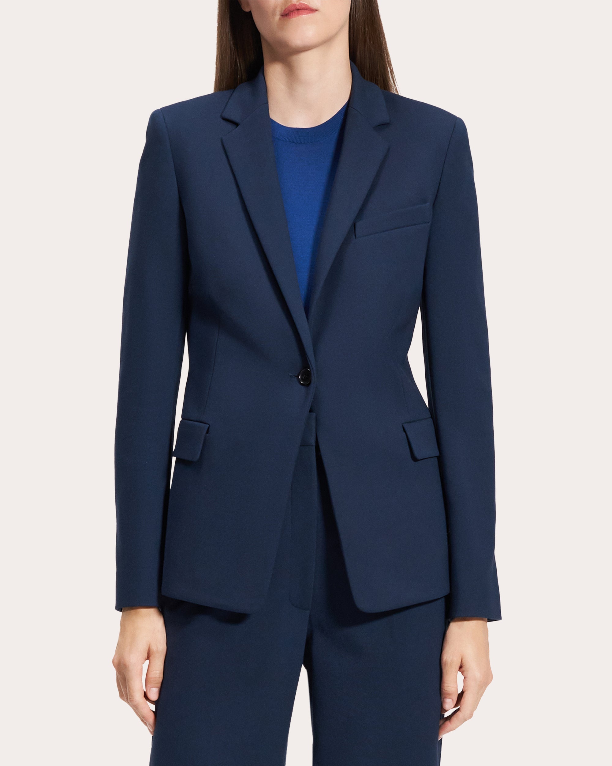 Slim Single-Breasted Blazer