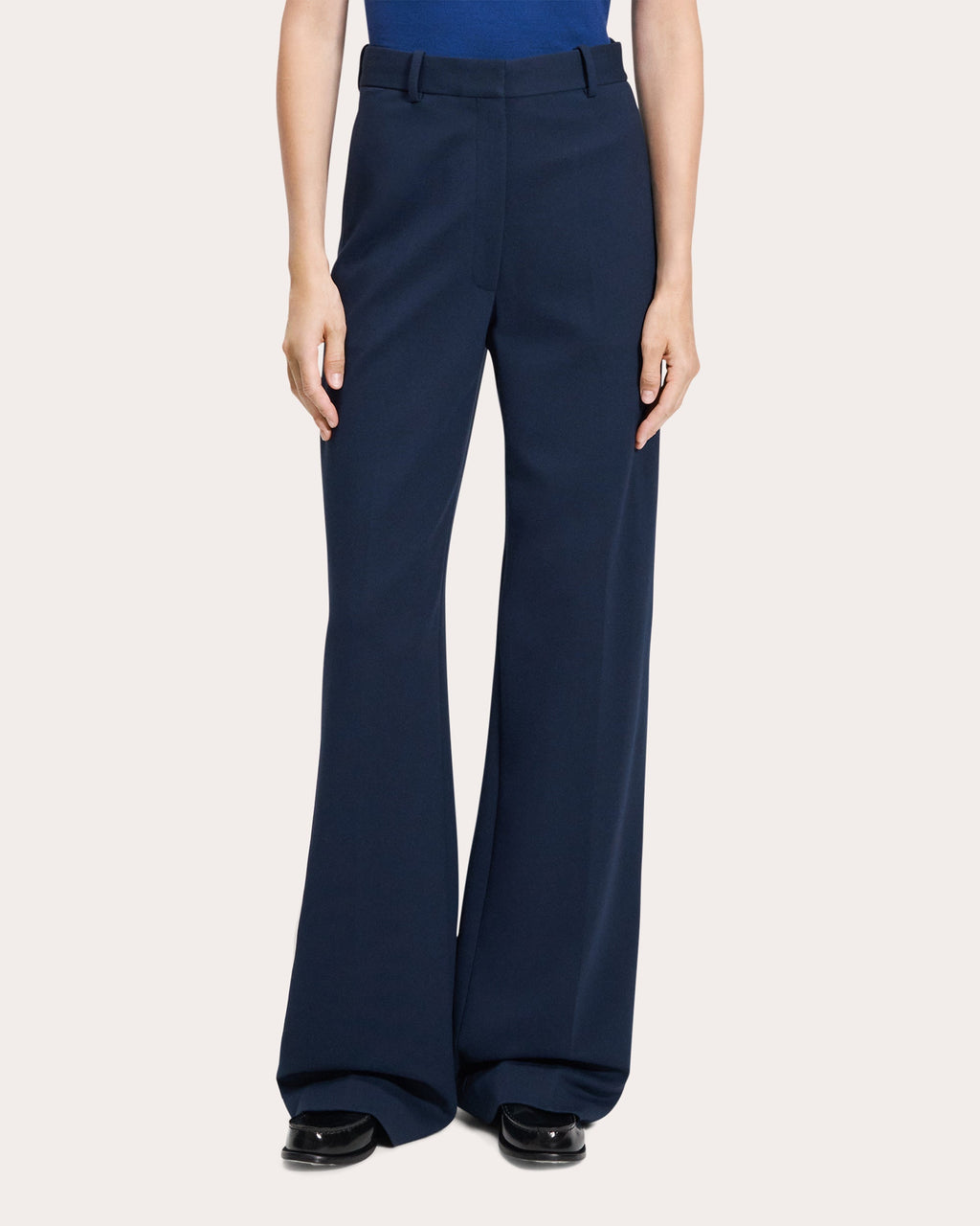 Classic Creased Straight-Leg Trousers